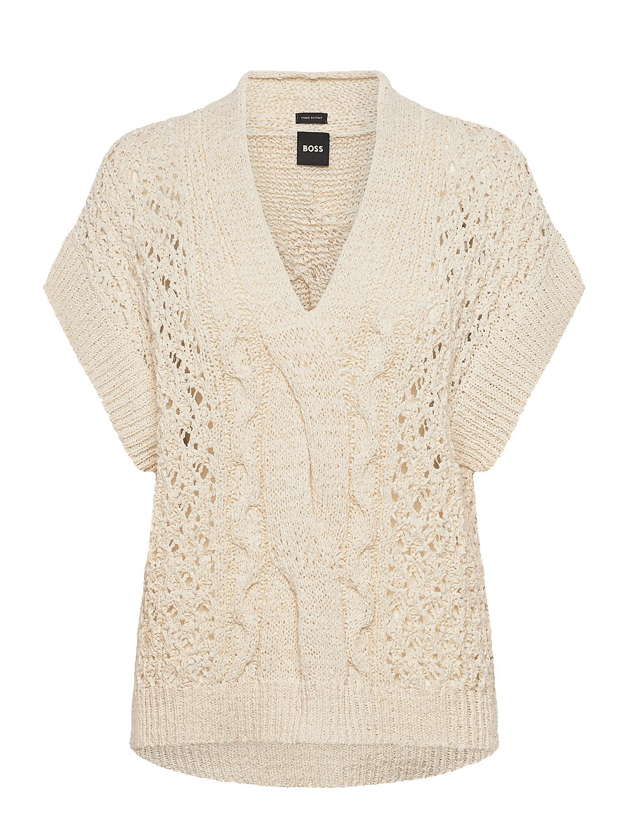 BOSS - Feonia - kootud vestid - open white - 0