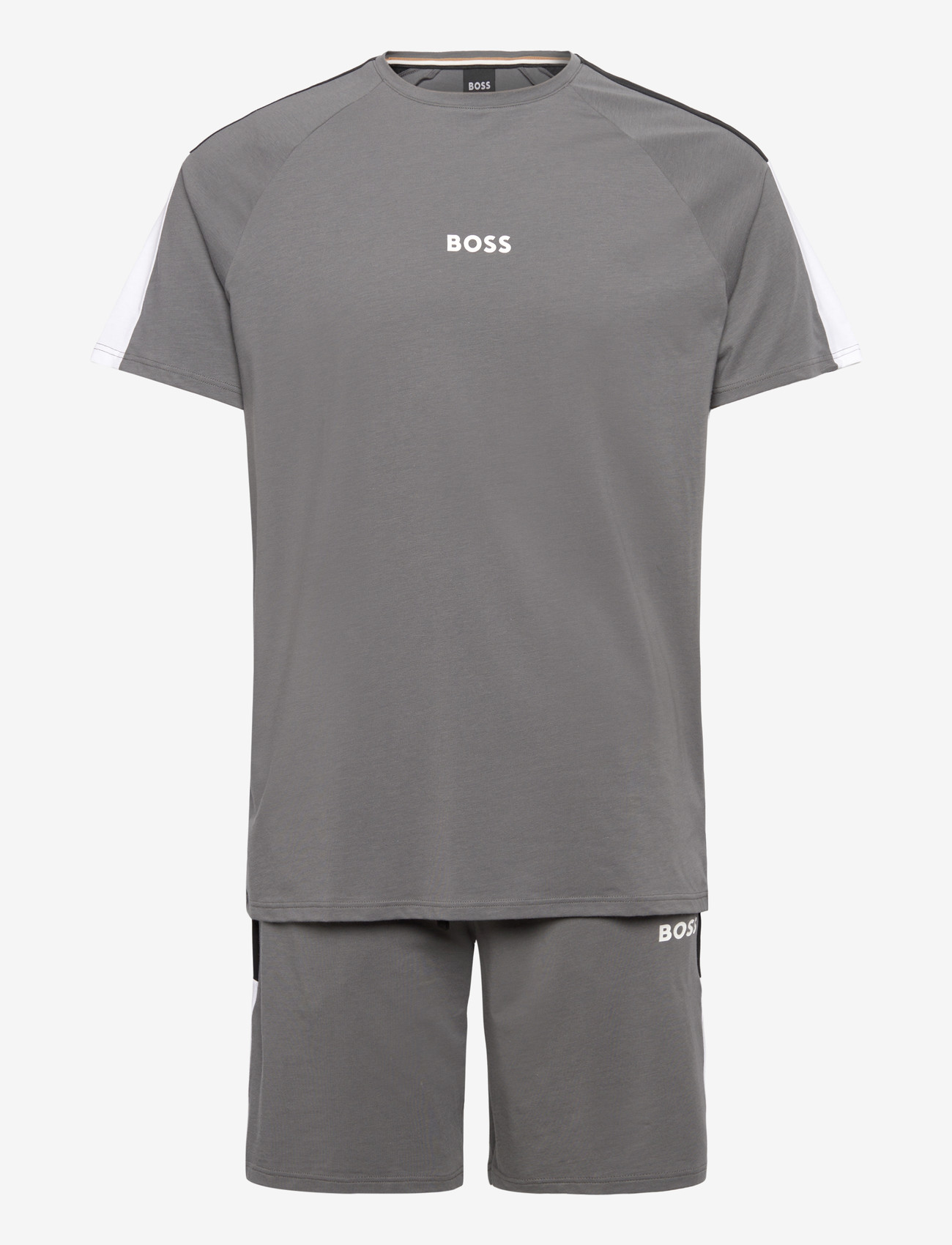 BOSS - Balance Short Set - nattøj sæt - dark grey - 0