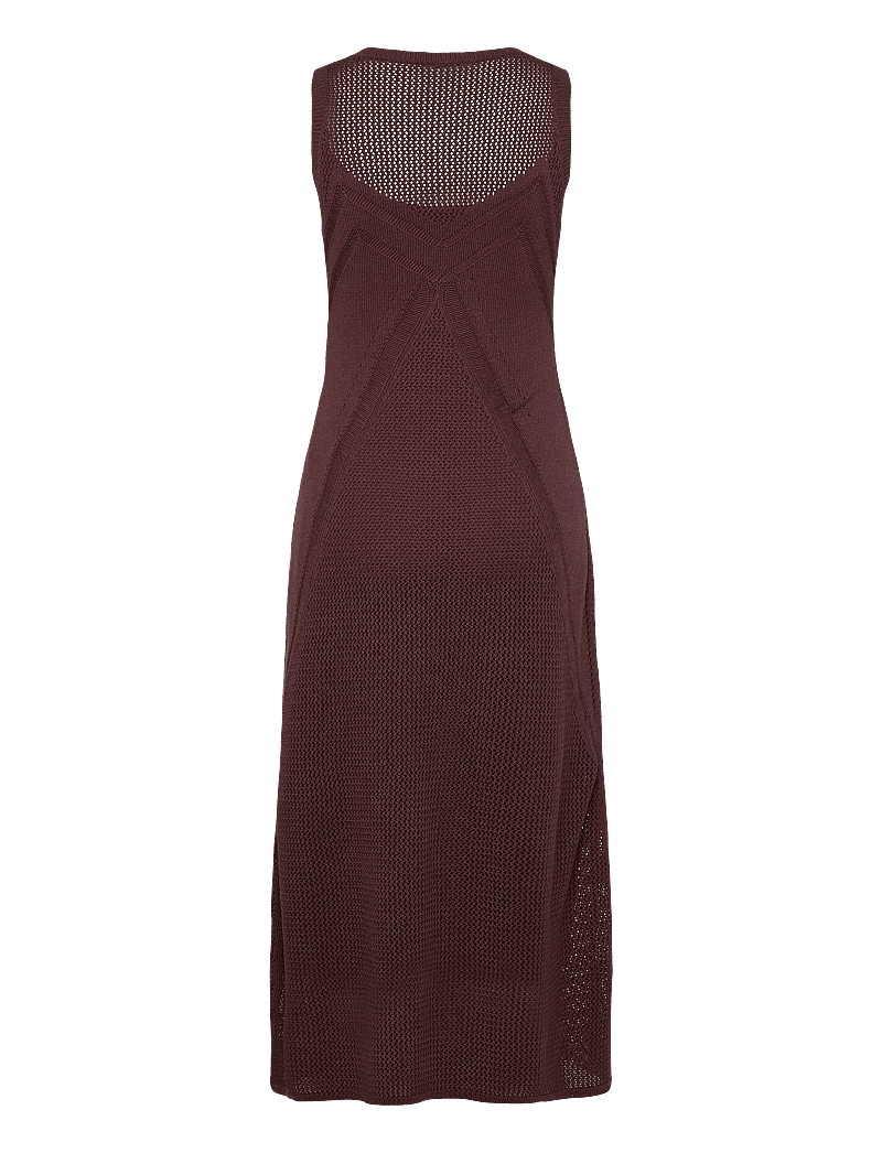 BOSS - Fiolla - knitted dresses - dark brown - 2