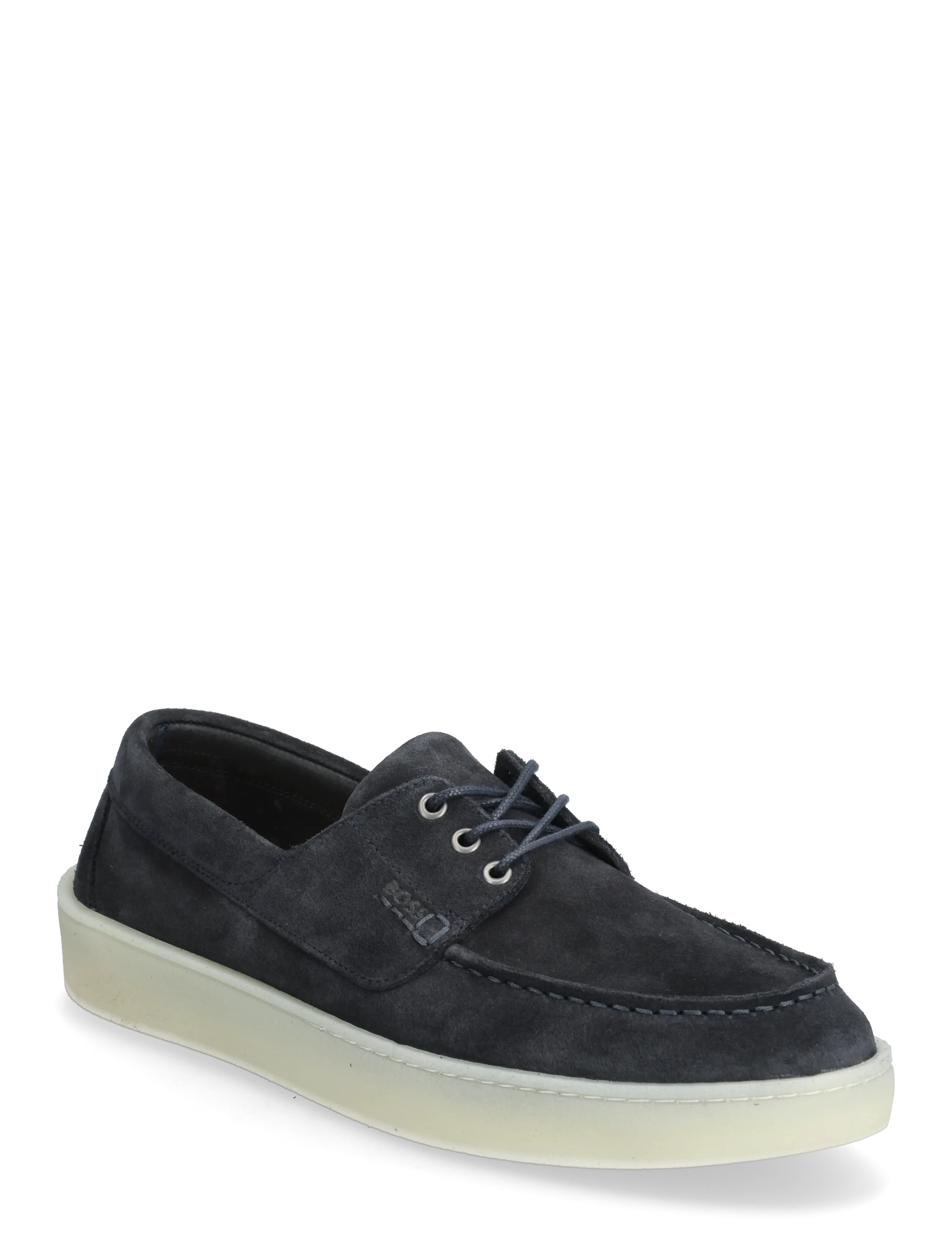 BOSS Randal_Boat_sd - Schuhe - DARK BLUE / cream