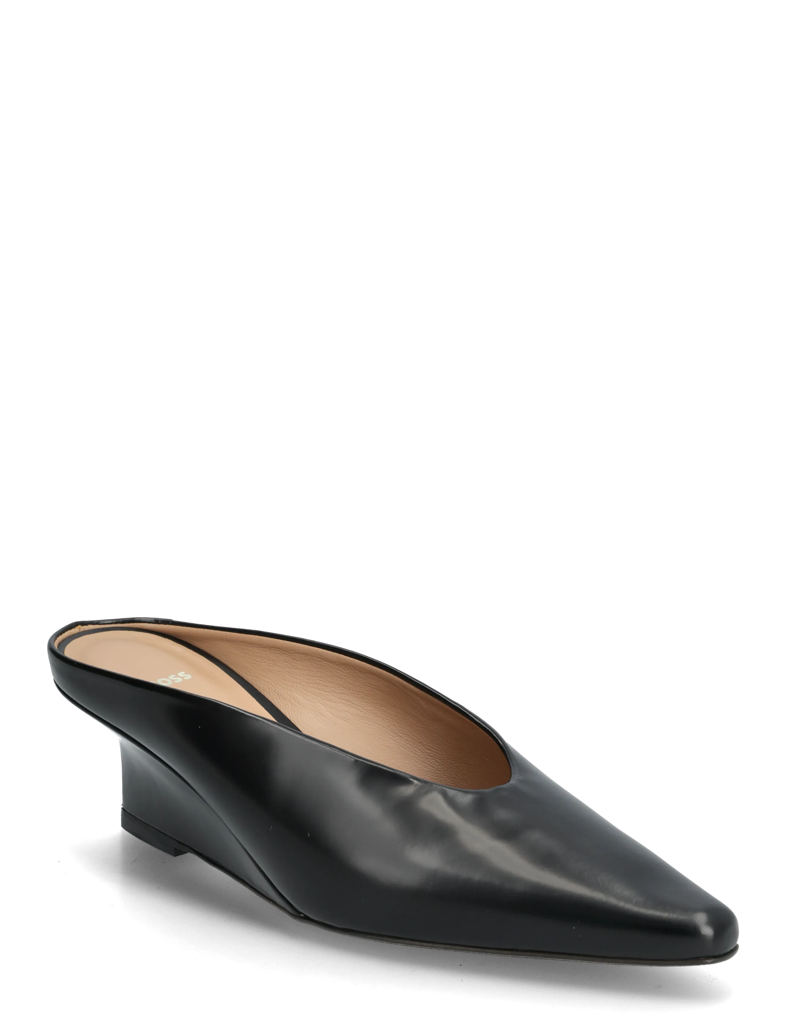 BOSS Charlize_Wdgmle50_Ab, 36, Black, Mules & Slip-Ins > Mules Med Hæl, Dame