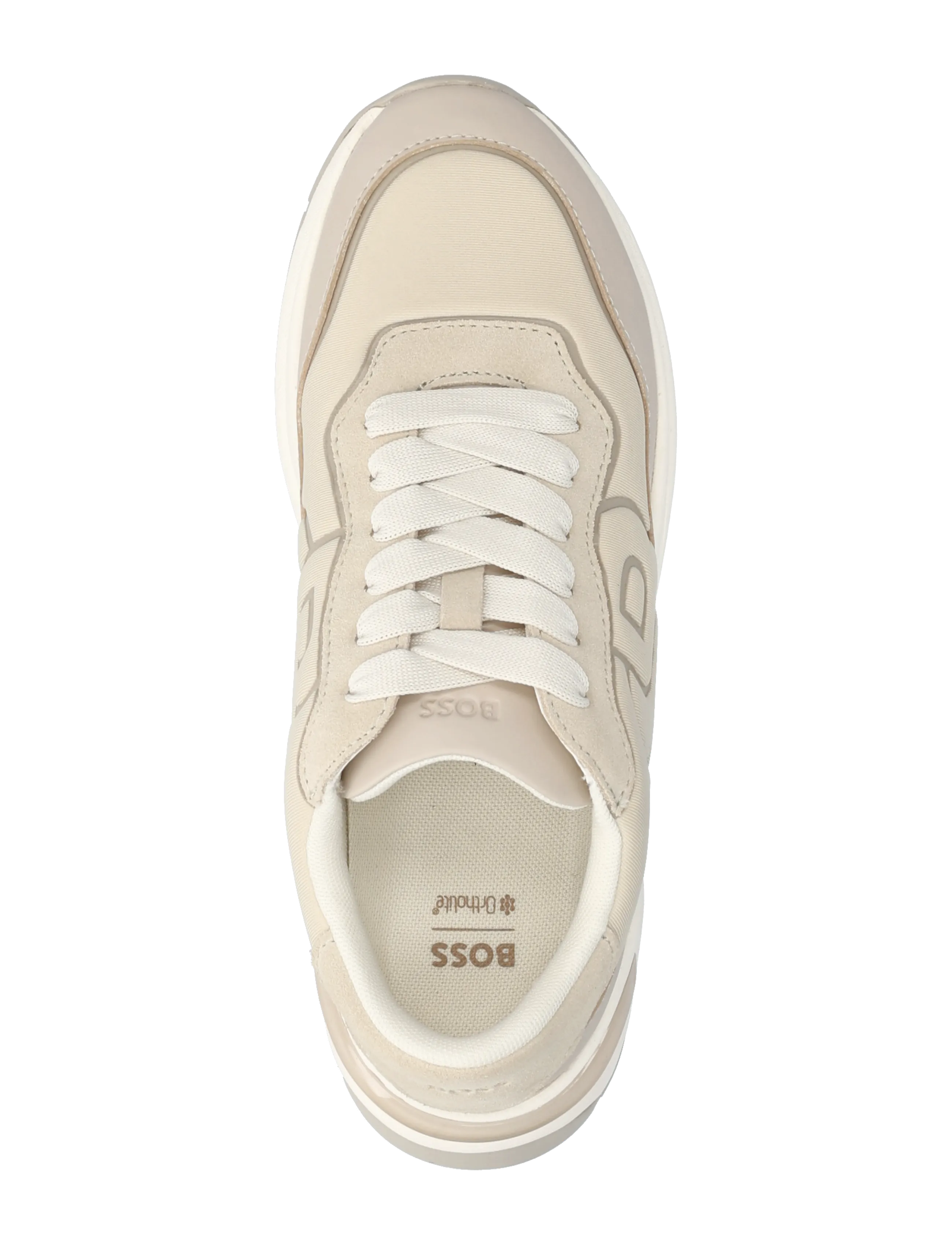 BOSS - Skylar_Runn_lysdsp - lágir strigaskór - light beige - 3