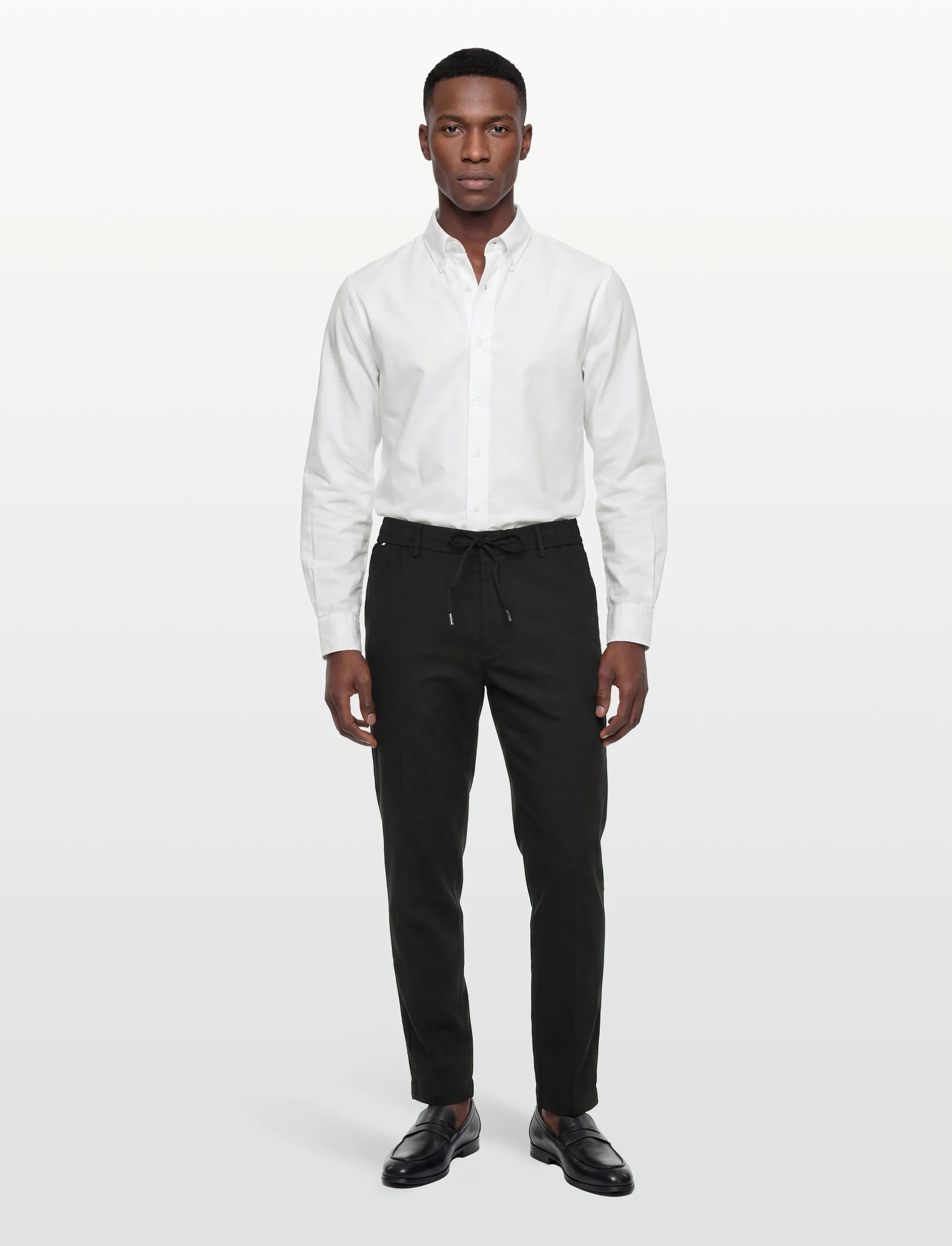 BOSS H-Kane1-Rds, 34 x 30, Trousers, Schwarz - Linen Männerswear