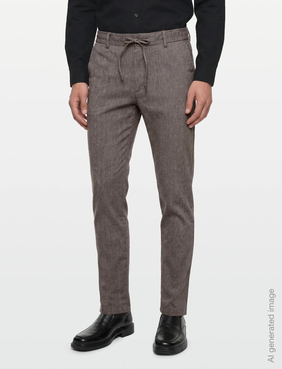 BOSS - H-Kane1-RDS - linased püksid - dark brown - 3
