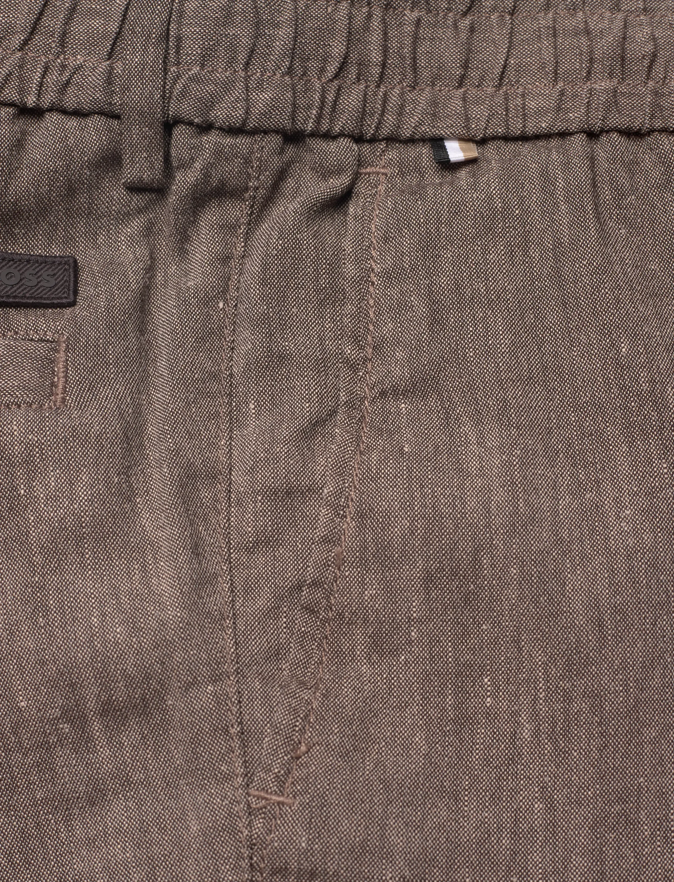 BOSS - H-Kane1-RDS - linen trousers - dark brown - 5