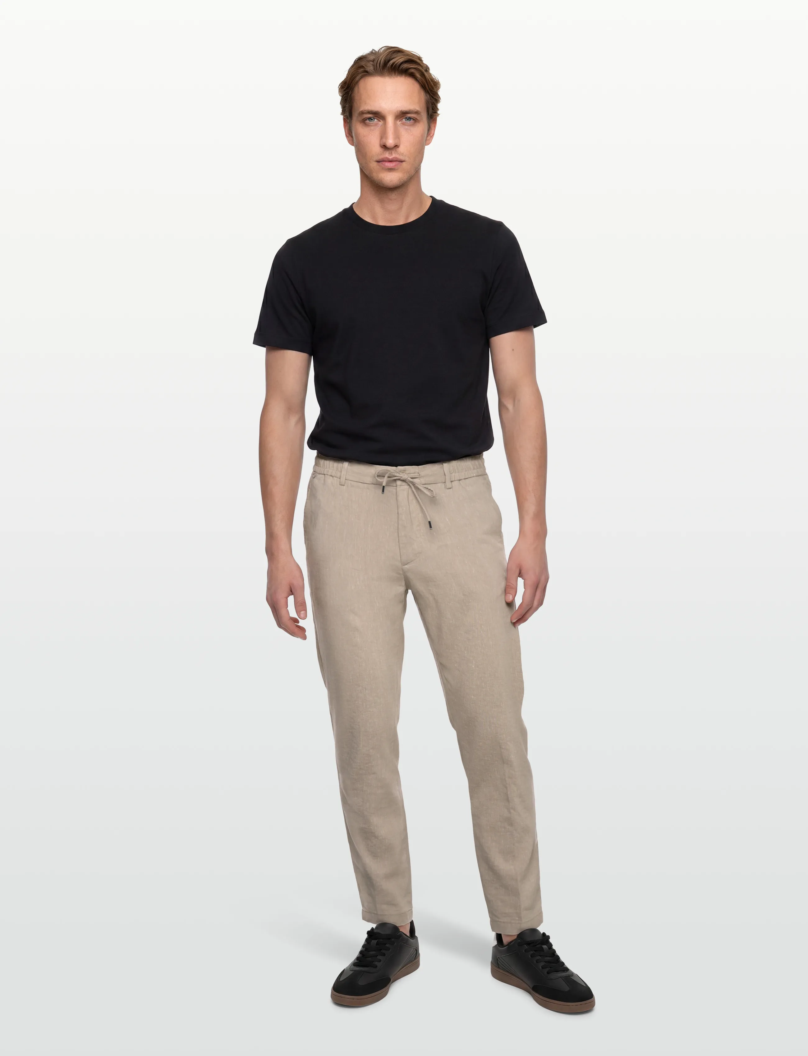 BOSS H-Kane1-Rds, 36 x 36, Trousers, Beige - Linen Männerswear
