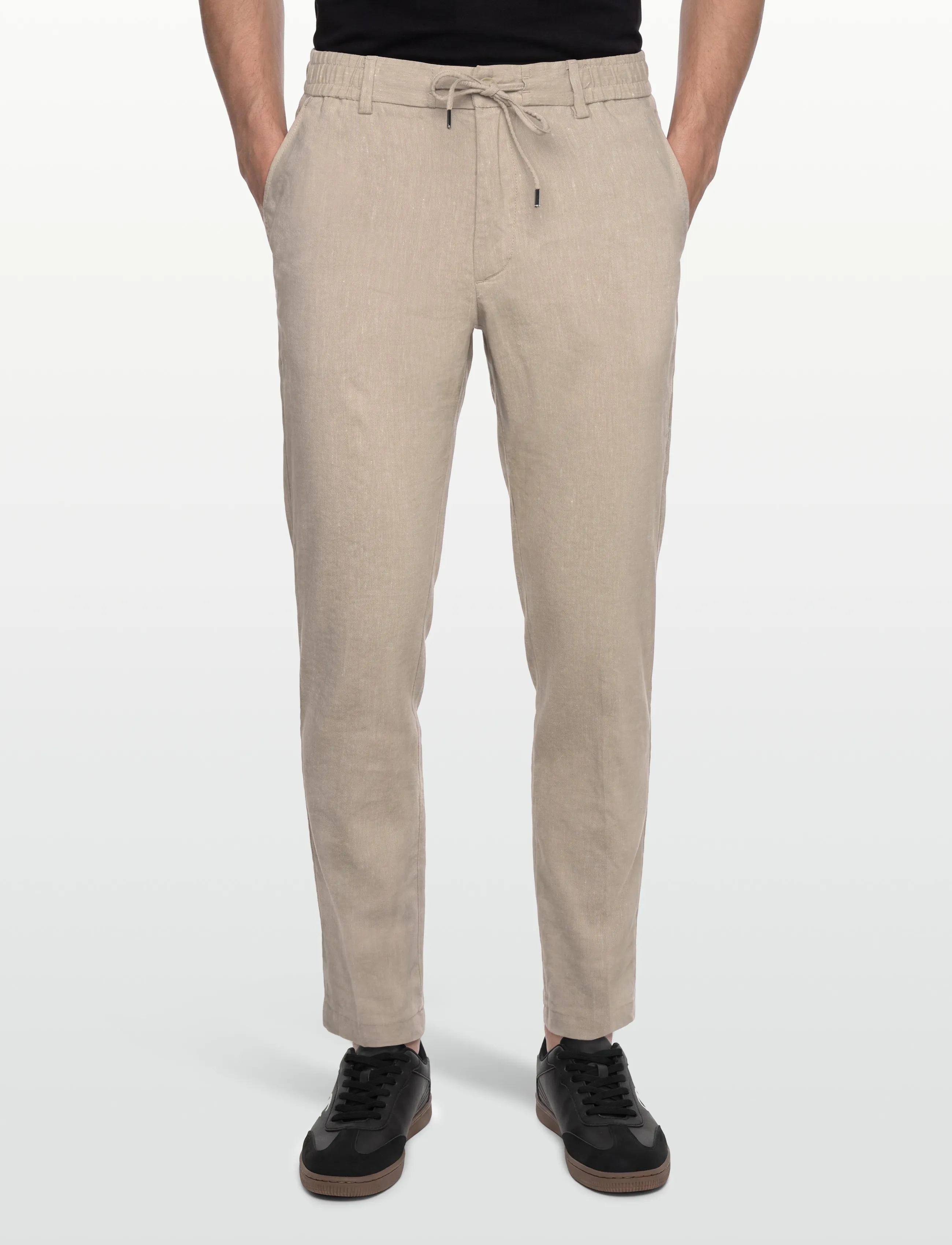 BOSS - H-Kane1-RDS - linnebyxor - open beige - 3