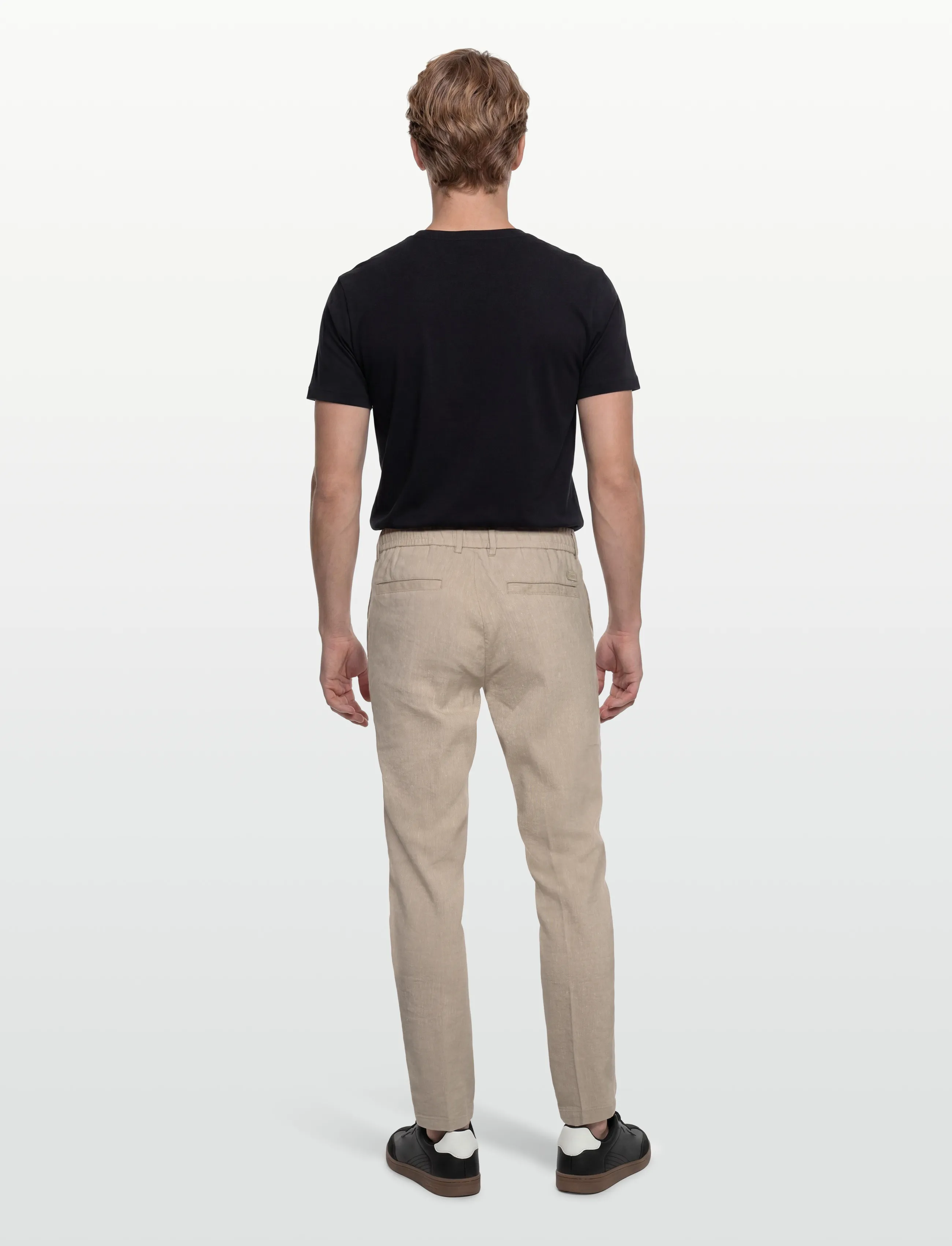 BOSS - H-Kane1-RDS - linnebyxor - open beige - 4