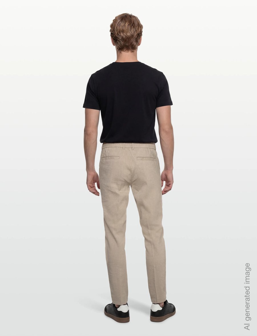 BOSS - H-Kane1-RDS - linased püksid - open beige - 4