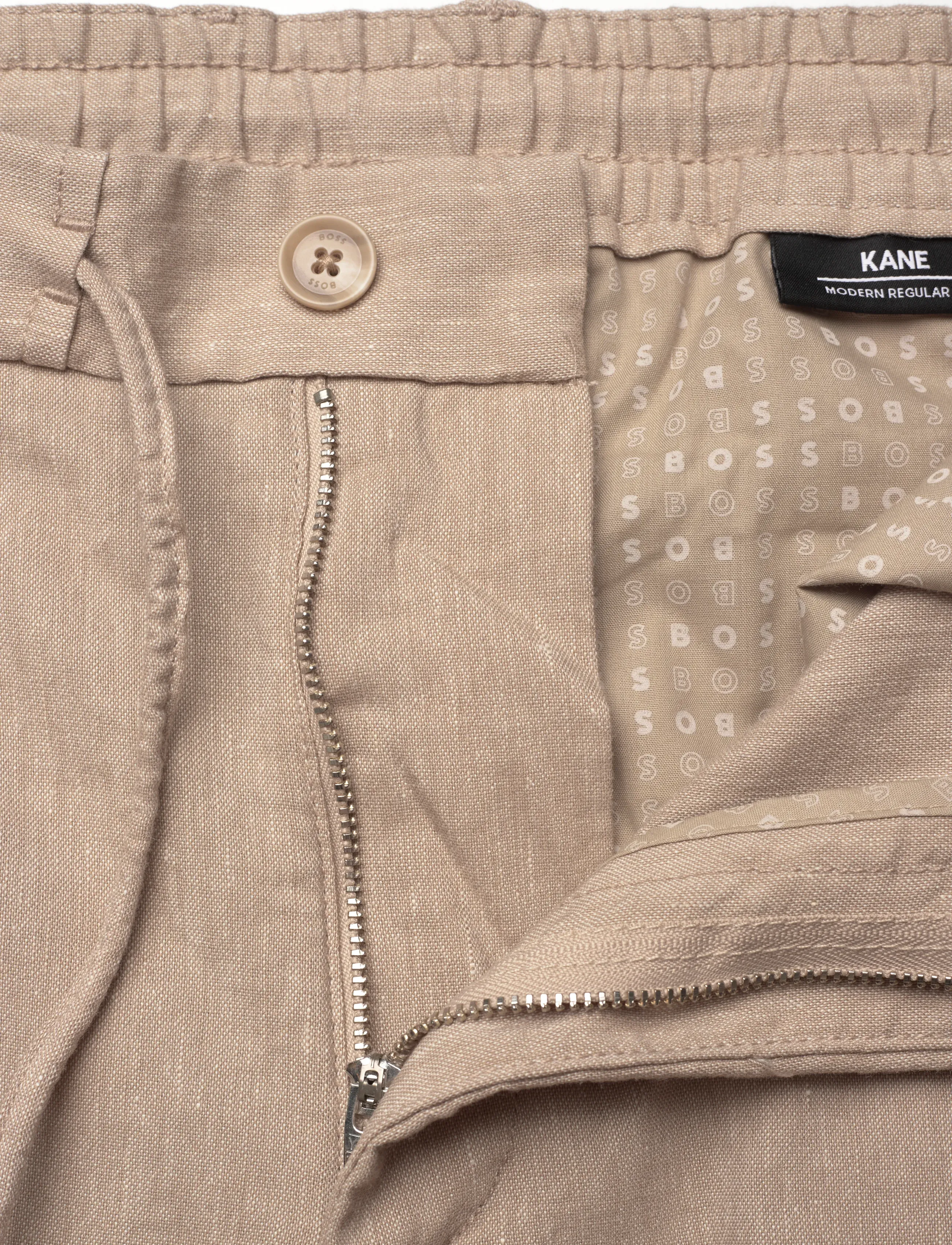 BOSS - H-Kane1-RDS - hørbukser - open beige - 3