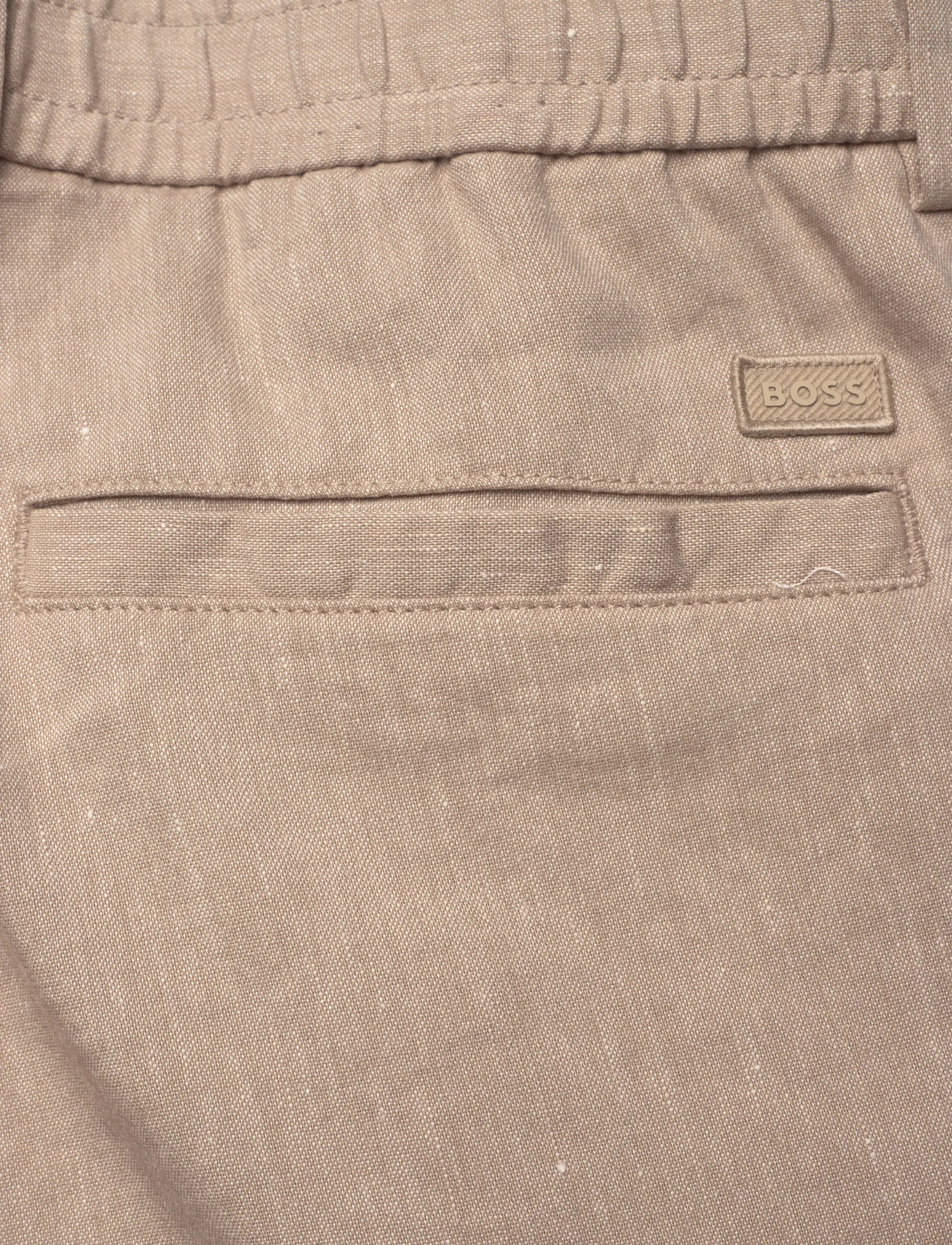 BOSS - H-Kane1-RDS - hørbukser - open beige - 4