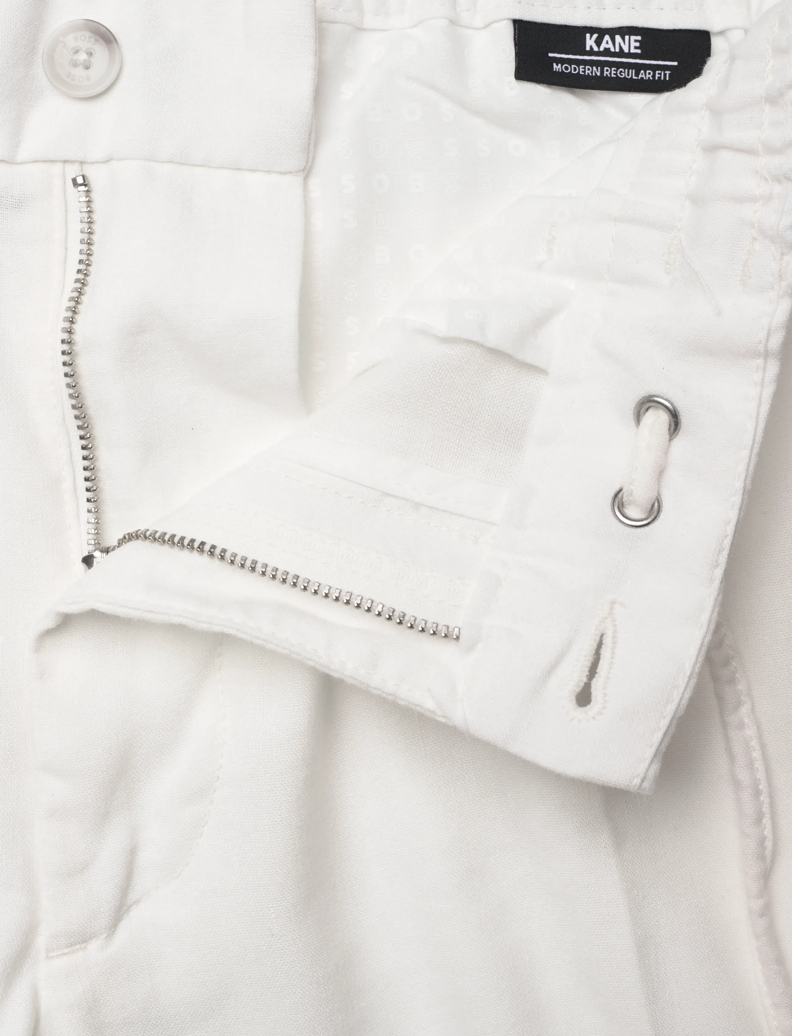 BOSS - H-Kane1-RDS - linen trousers - white - 3