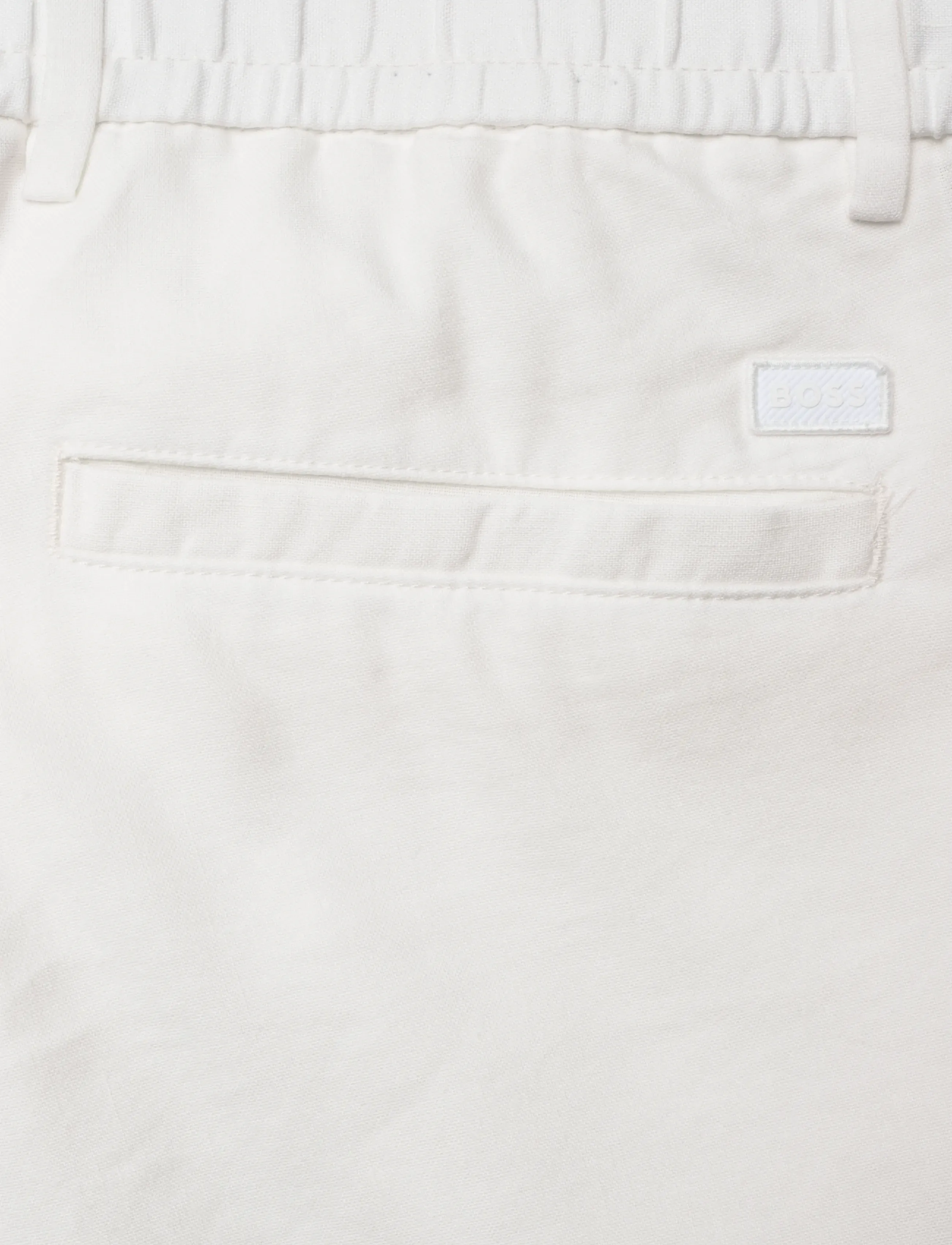 BOSS - H-Kane1-RDS - linen trousers - white - 4