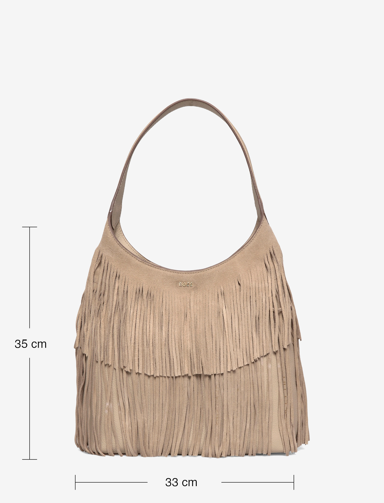BOSS - Lenah Hobo FR - håndtasker - light beige - 3