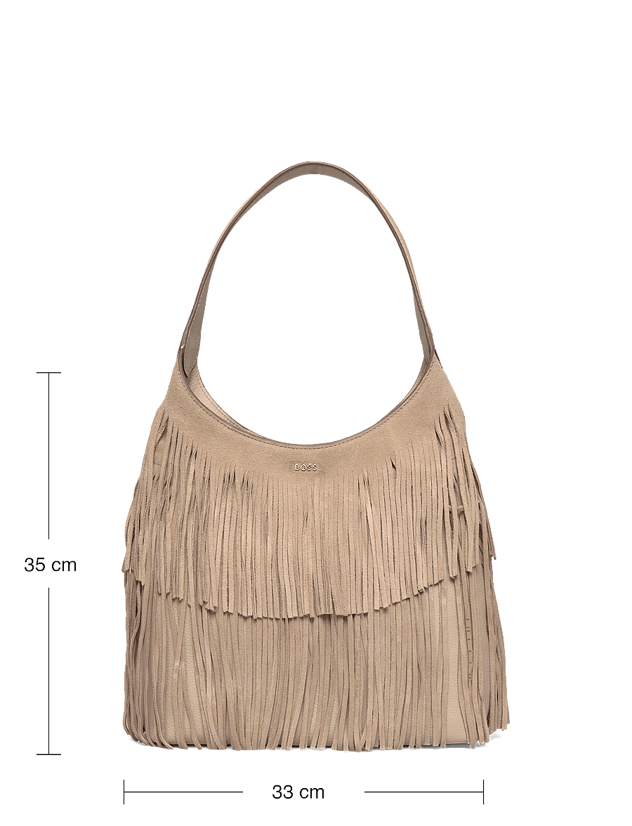 BOSS - Lenah Hobo FR - håndtasker - light beige - 3