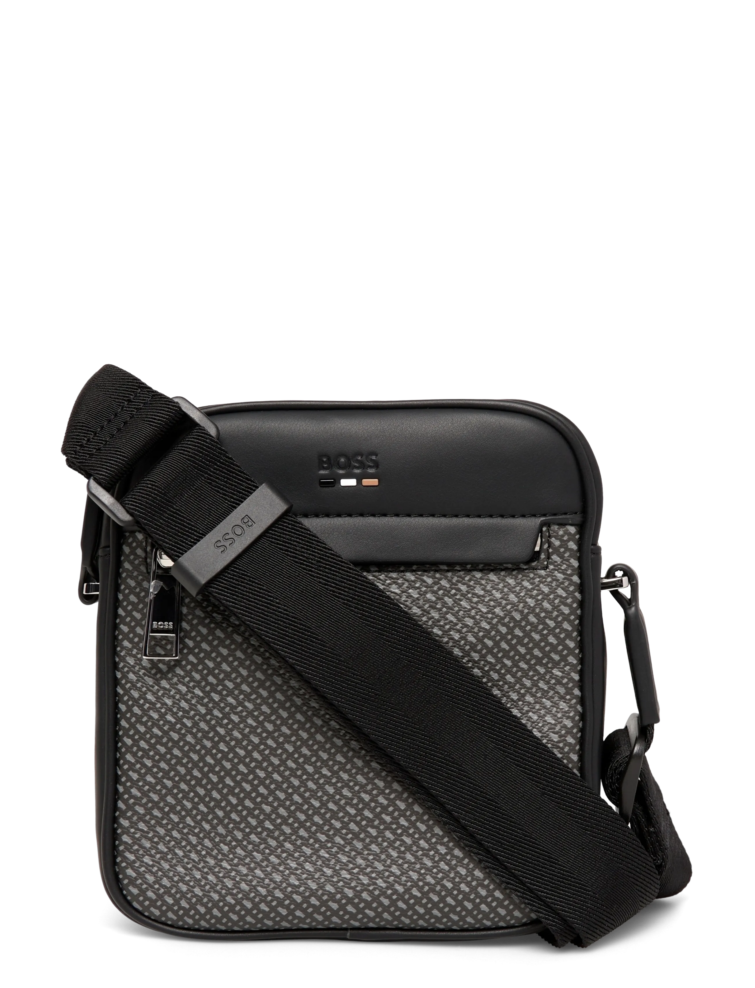 BOSS Ray_MN_NS Zip - Midjevesker - BLACK / black