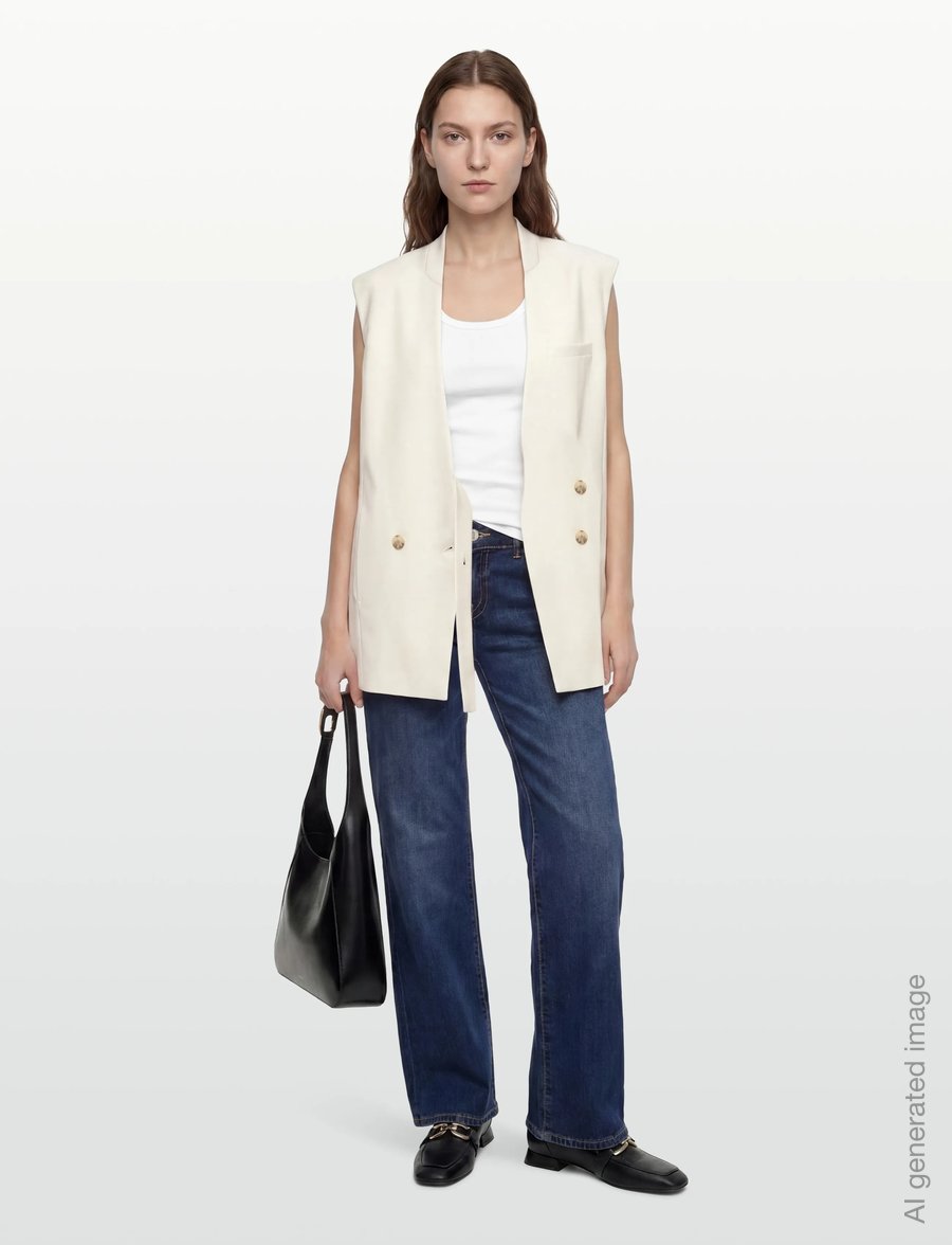 BOSS - Jawikiri - blazers met dubbele knopenrij - open white - 0