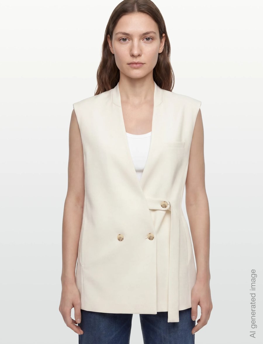 BOSS - Jawikiri - blazers met dubbele knopenrij - open white - 3