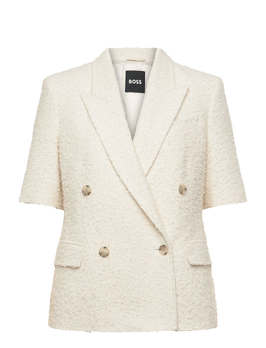 BOSS - Jaleto11 - zweireihige blazer - open white - 1