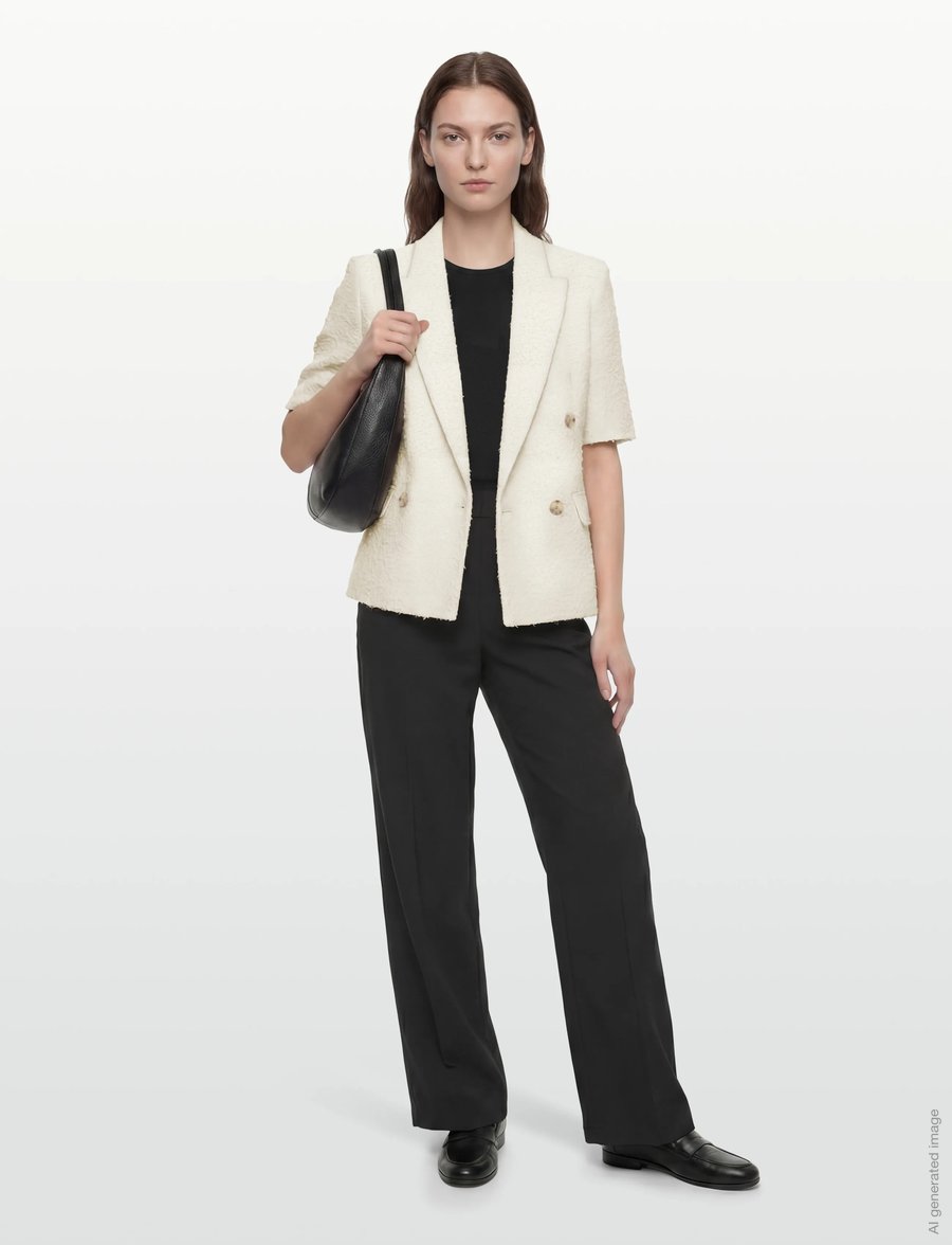 BOSS - Jaleto11 - zweireihige blazer - open white - 0