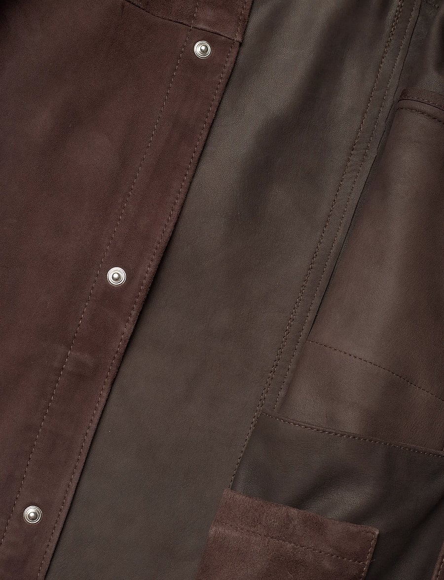 BOSS - C-Molot - leather jackets - dark brown - 4