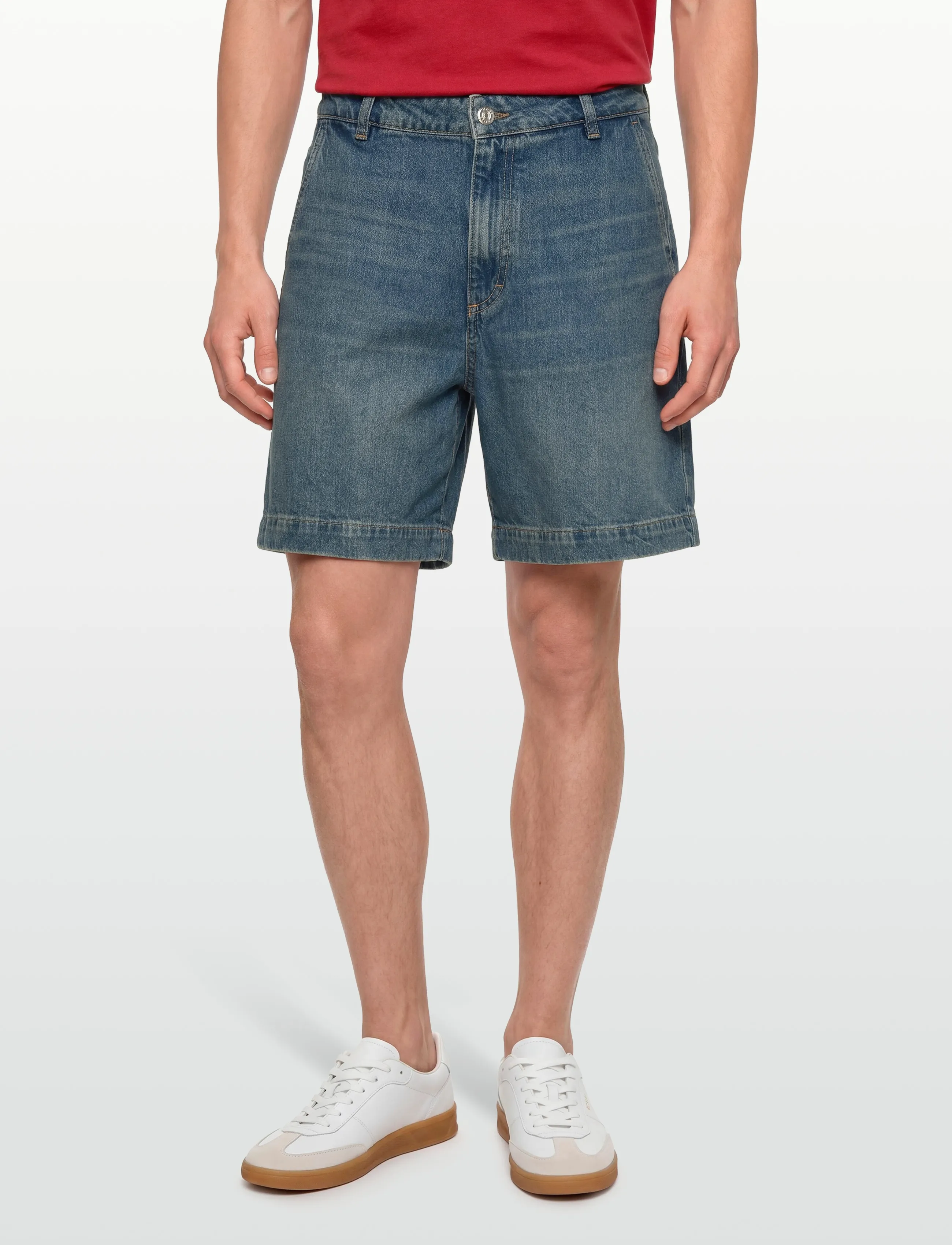 BOSS - ALLEXY DENIM SHORT - shorts - open blue - 3