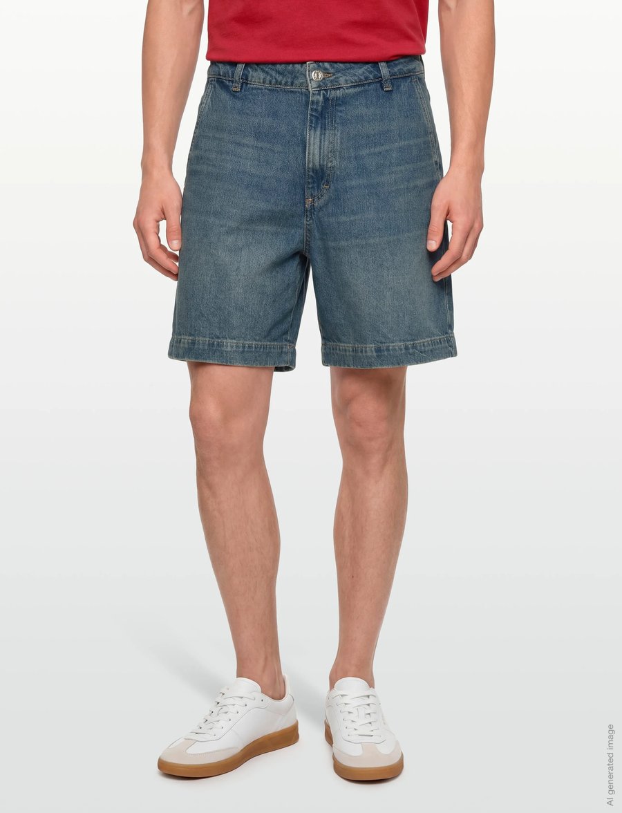 BOSS - ALLEXY DENIM SHORT - jeansshorts - open blue - 3