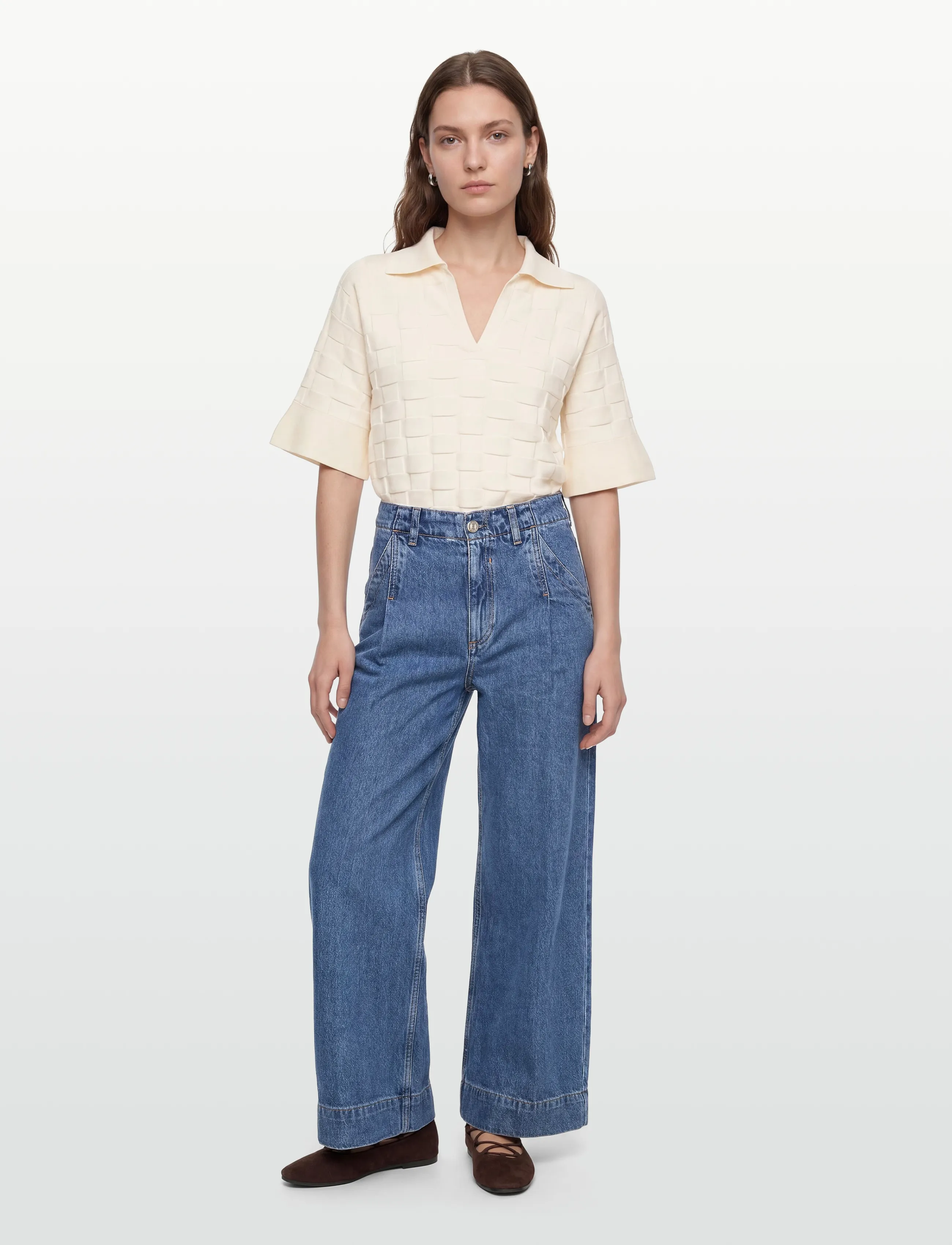 BOSS Ferange Culotte, Kvinder, Culotte Jeans, Blå, Str: 26 x 26