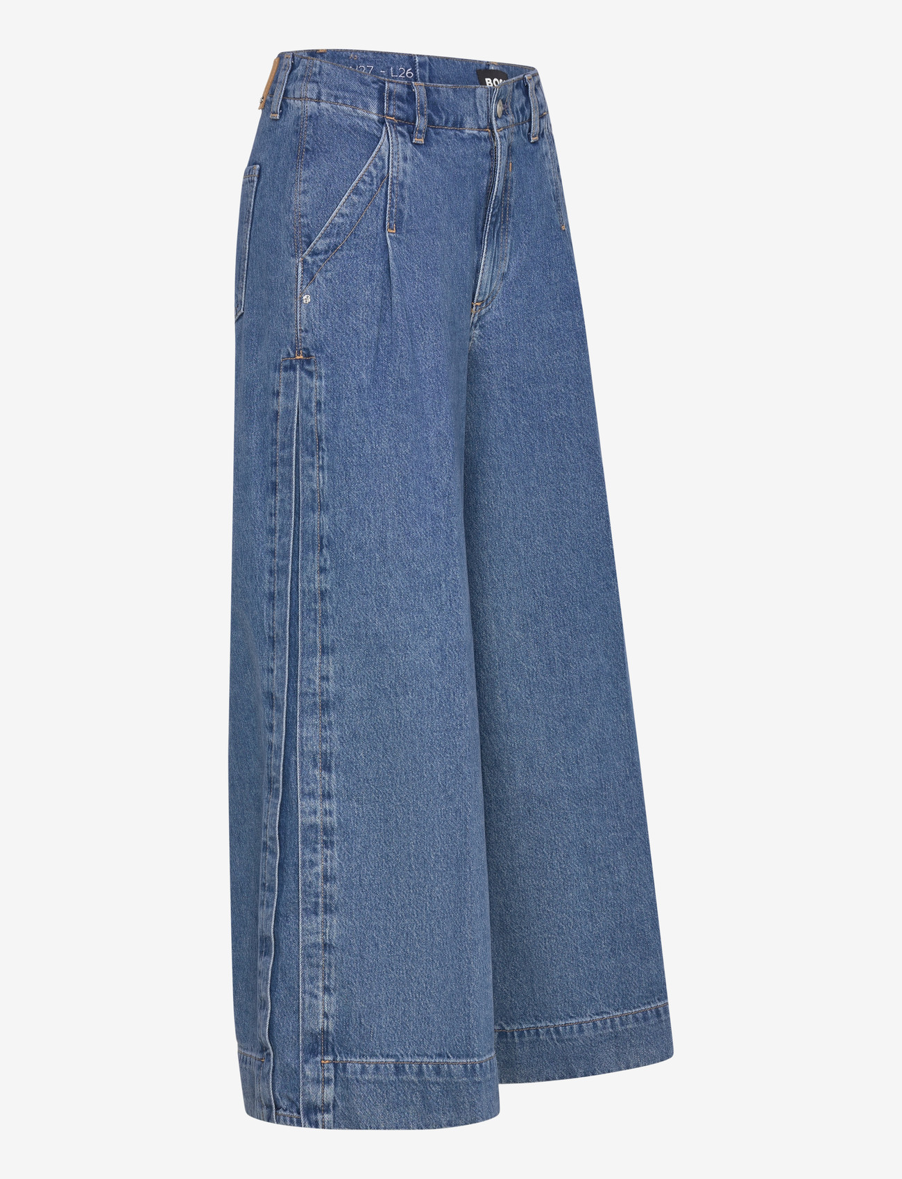 BOSS - FERANGE CULOTTE - hosen mit weitem bein - open blue - 3