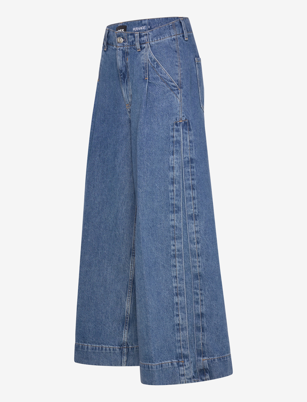 BOSS - FERANGE CULOTTE - hosen mit weitem bein - open blue - 4
