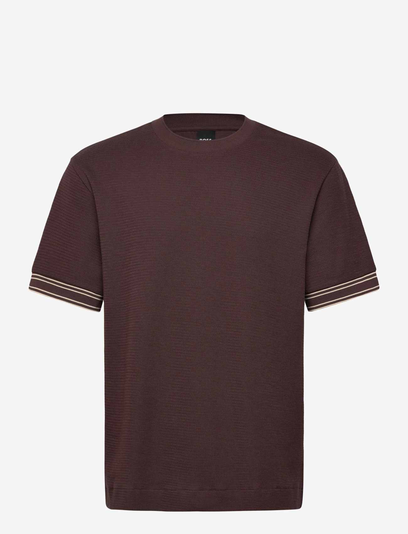 BOSS - C-Tigerman 47 - short-sleeved t-shirts - dark brown - 0