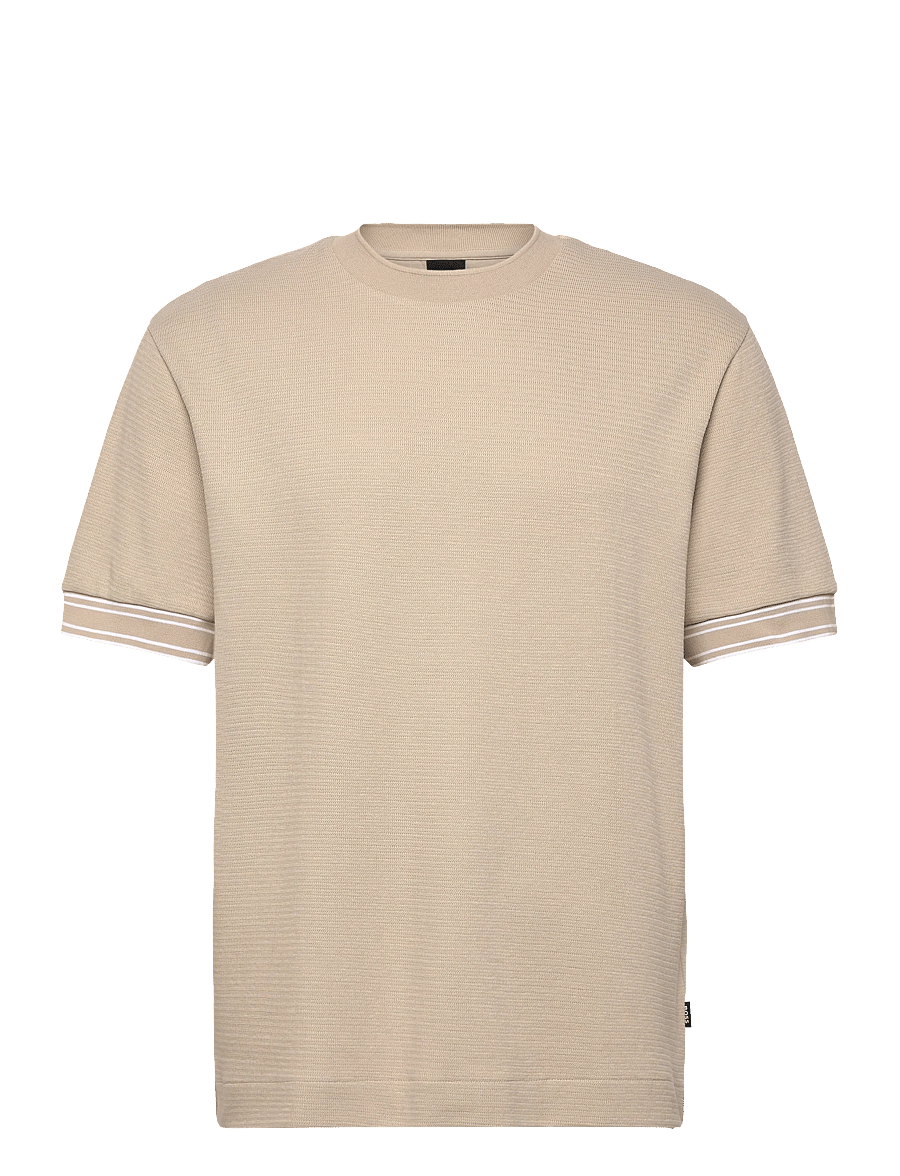 BOSS - C-Tigerman 47 - short-sleeved t-shirts - open beige - 1