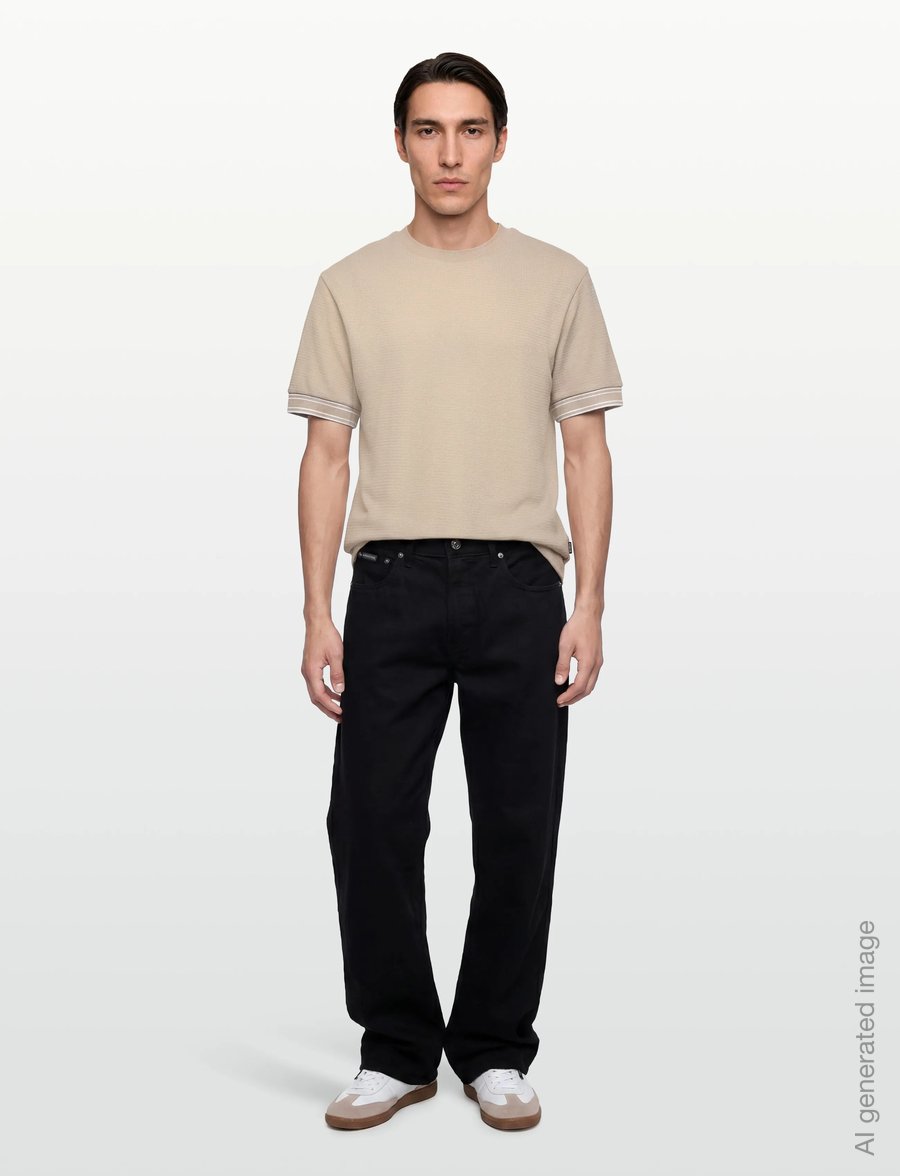 BOSS - C-Tigerman 47 - short-sleeved t-shirts - open beige - 0