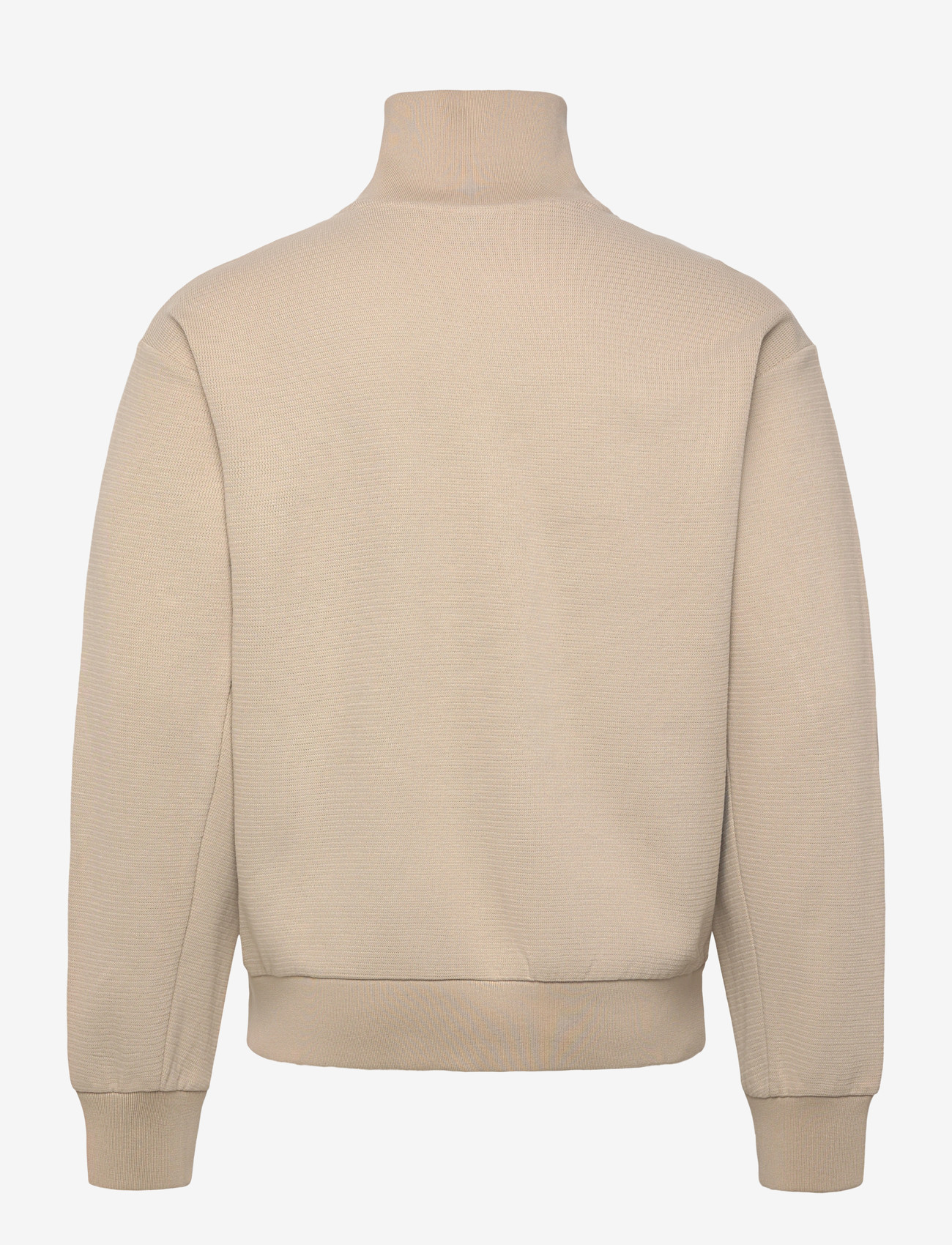 BOSS - C-Seidler 47 - pullover mit halbem reißverschluss - open beige - 1