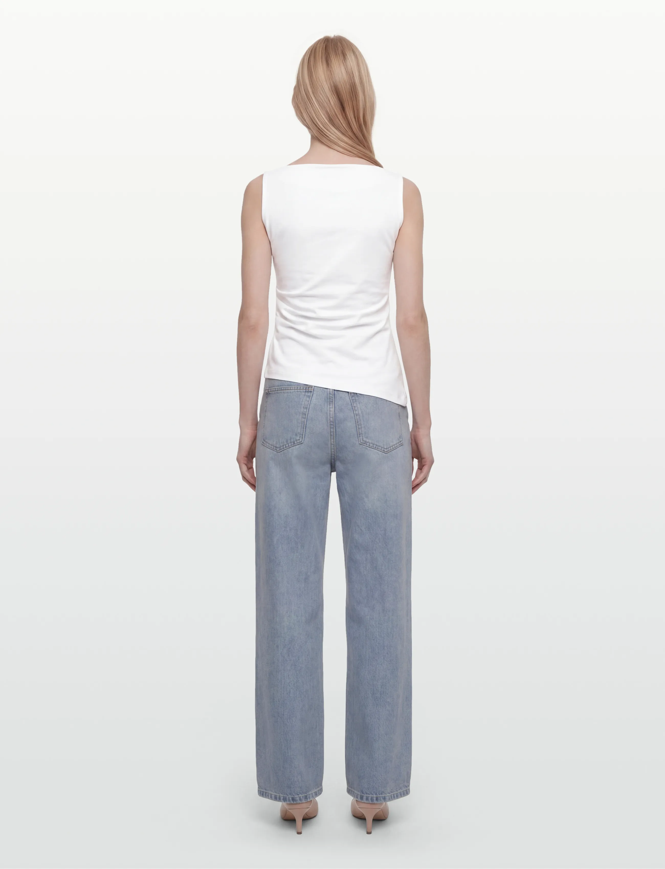BOSS - Emiaka - sleeveless tops - white - 4