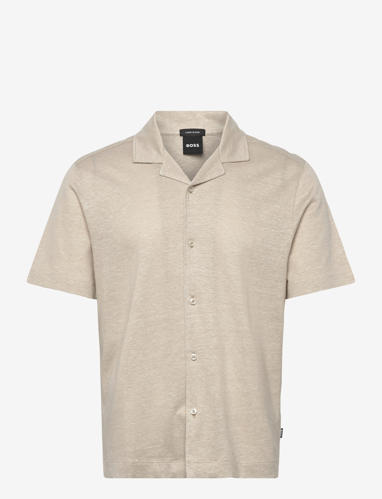 BOSS - H-Powell 235 - linen shirts - open beige - 0