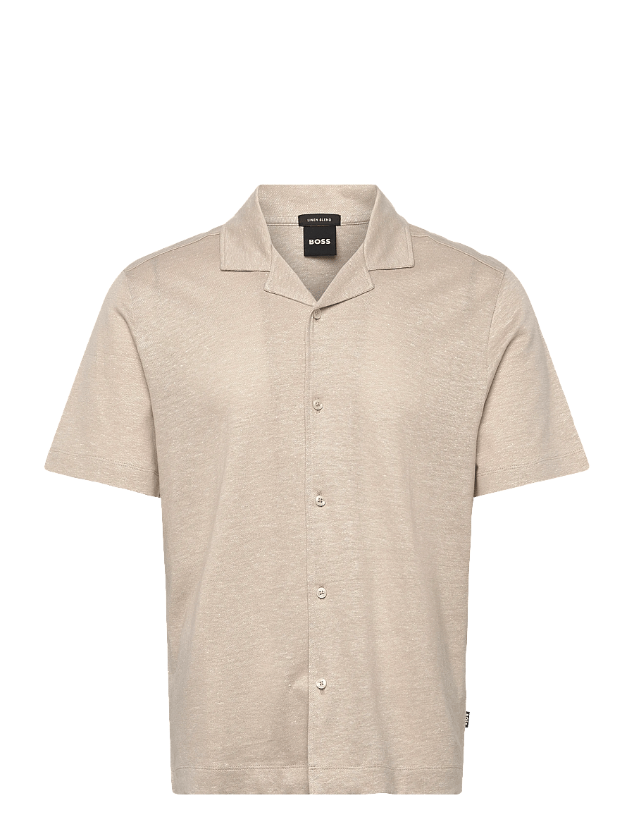BOSS - H-Powell 235 - hørskjorter - open beige - 0