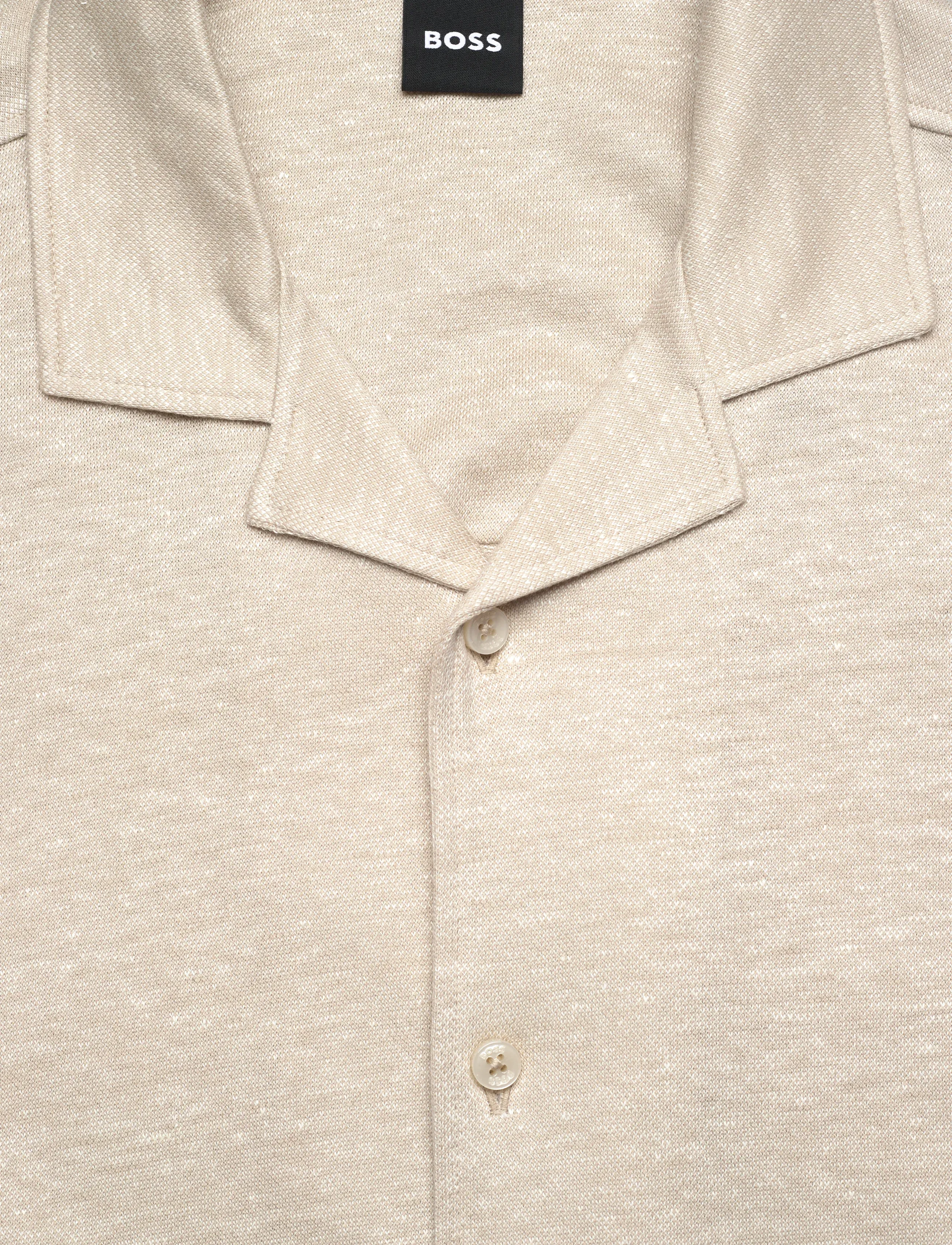 BOSS - H-Powell 235 - leinenhemden - open beige - 2