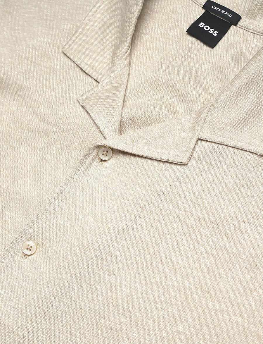 BOSS - H-Powell 235 - hørskjorter - open beige - 3