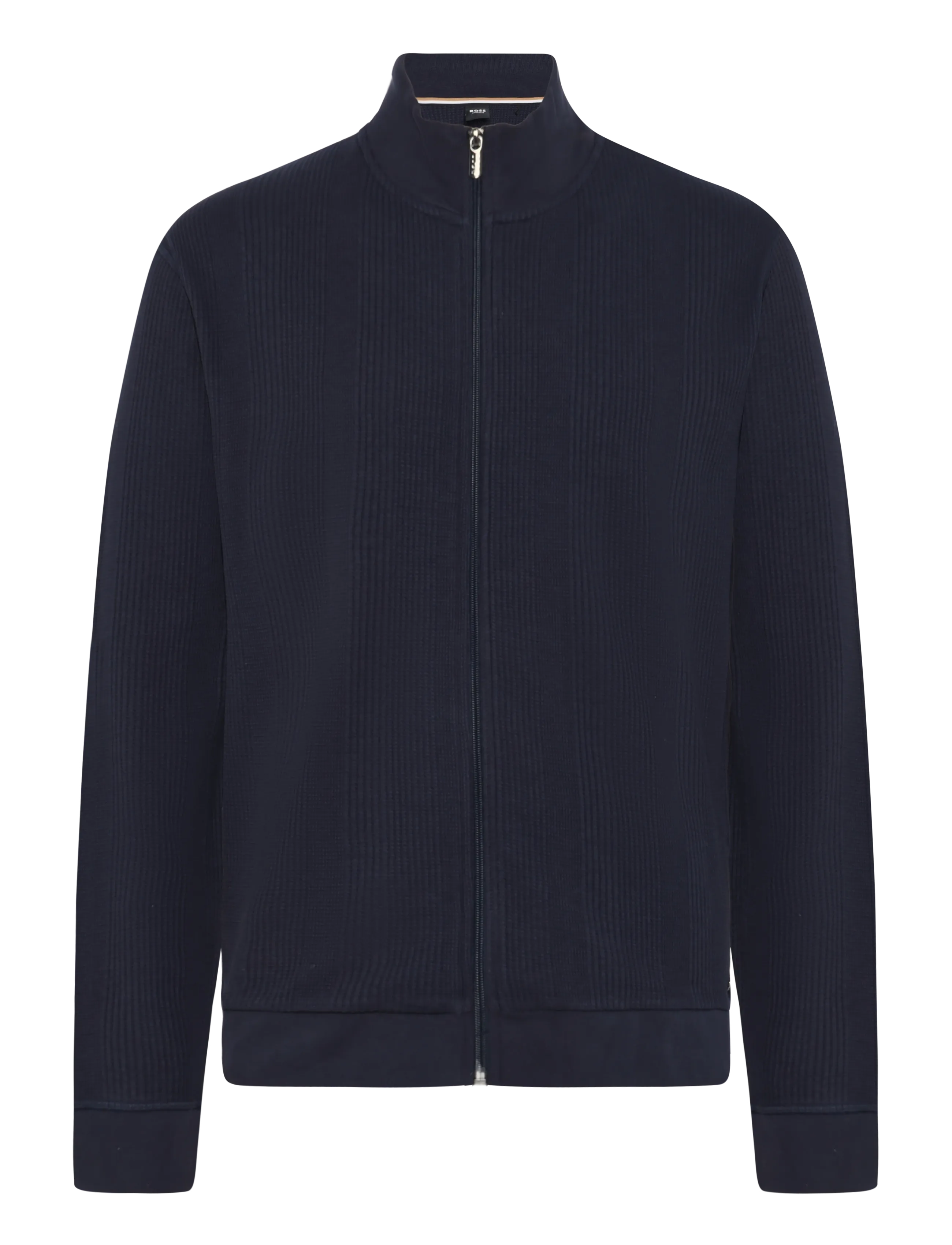 BOSS Structure Zip Jacket - Kleidung - DARK BLUE / navy