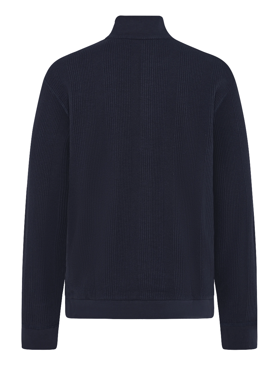 BOSS - Structure Zip Jacket - herbstjacken - dark blue - 1