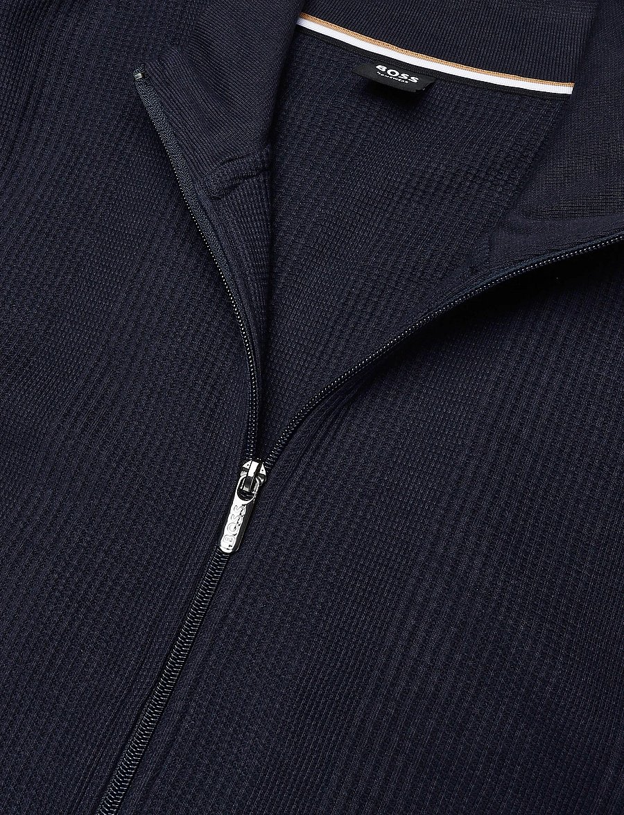 BOSS - Structure Zip Jacket - herbstjacken - dark blue - 2