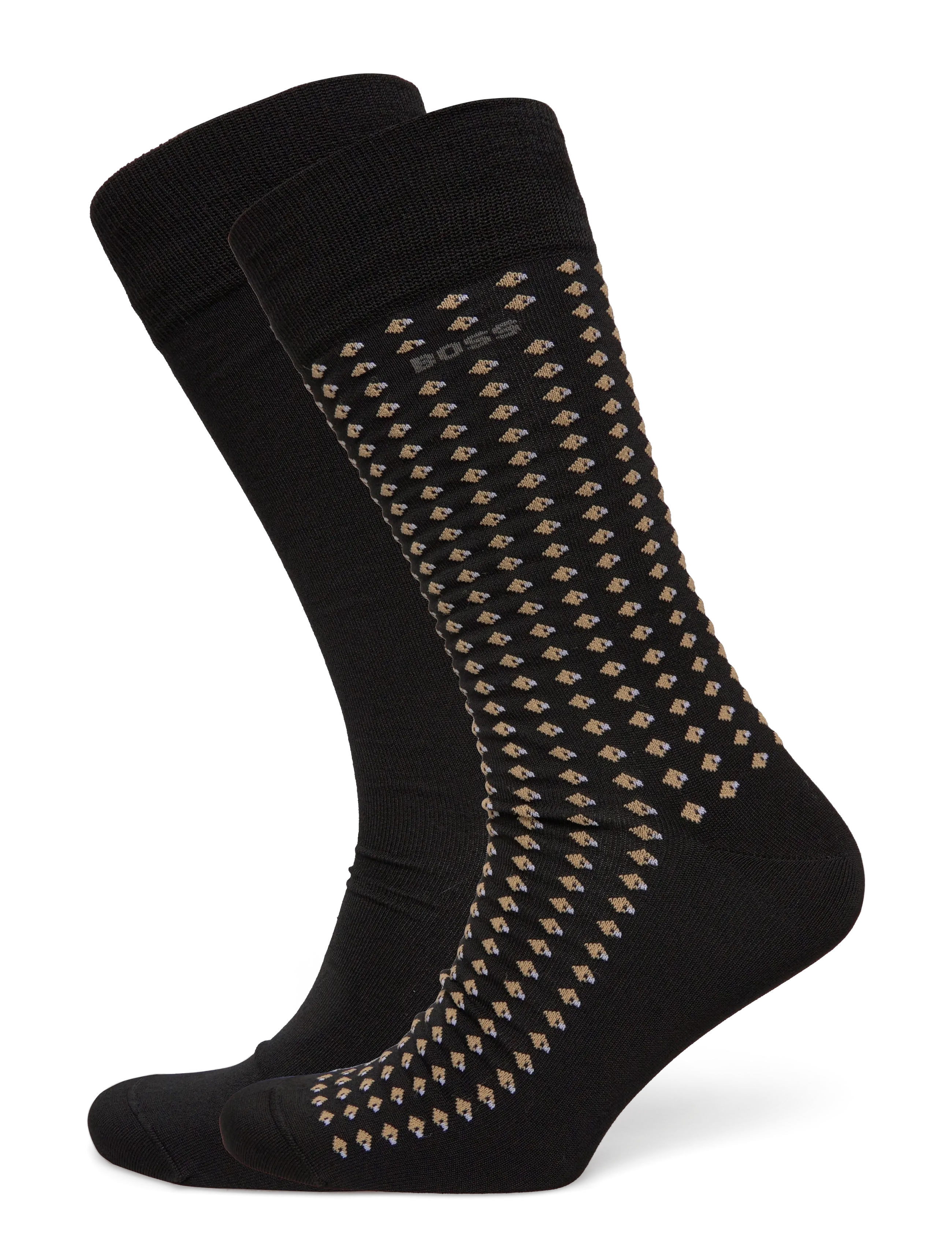 BOSS 2P RS Minipattern MC - Strømper - BLACK / black