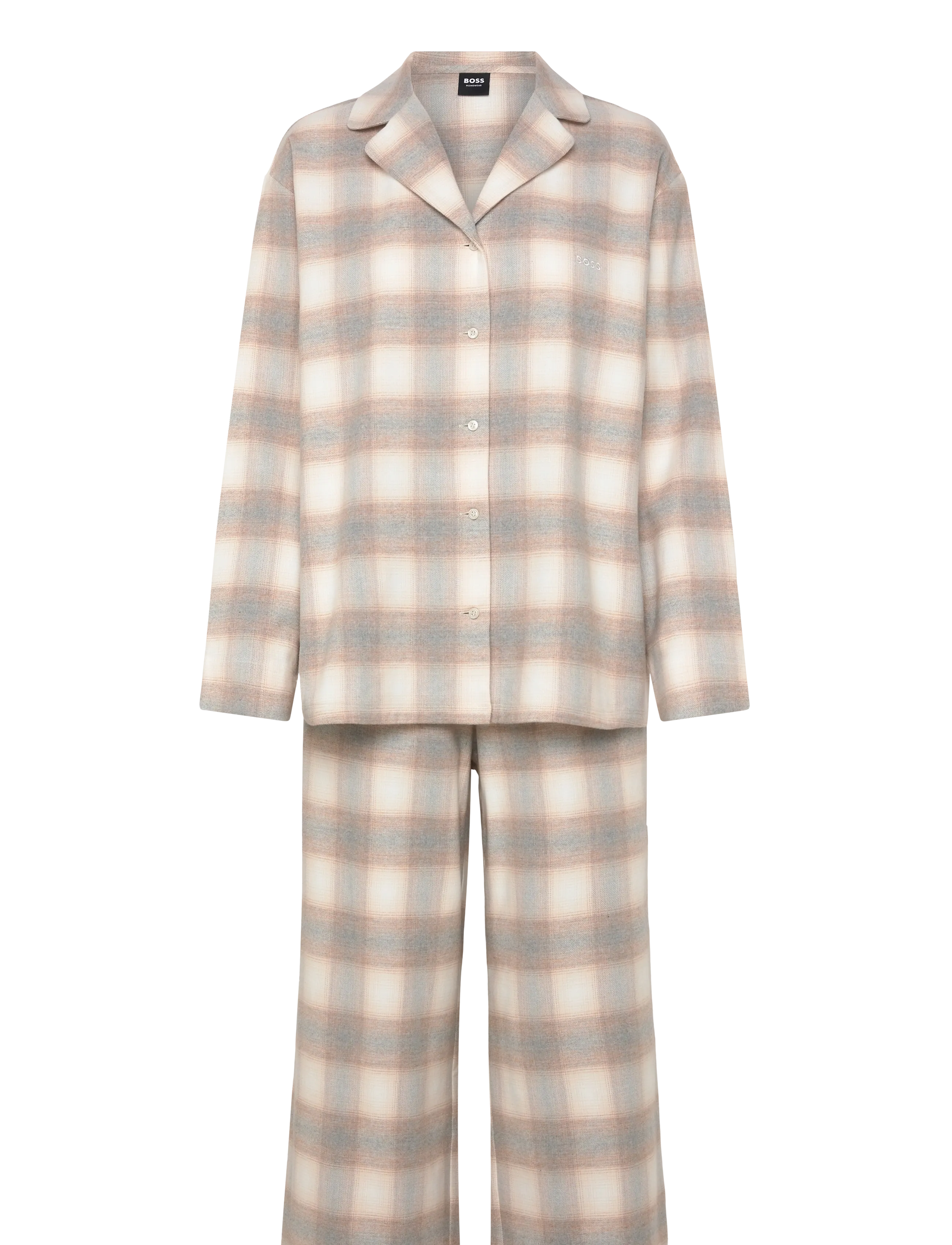 BOSS Winter White Pyjama, M, Night & Loungewear, Mehrfarbig/gemustert - Pyjamas (set), Frauen