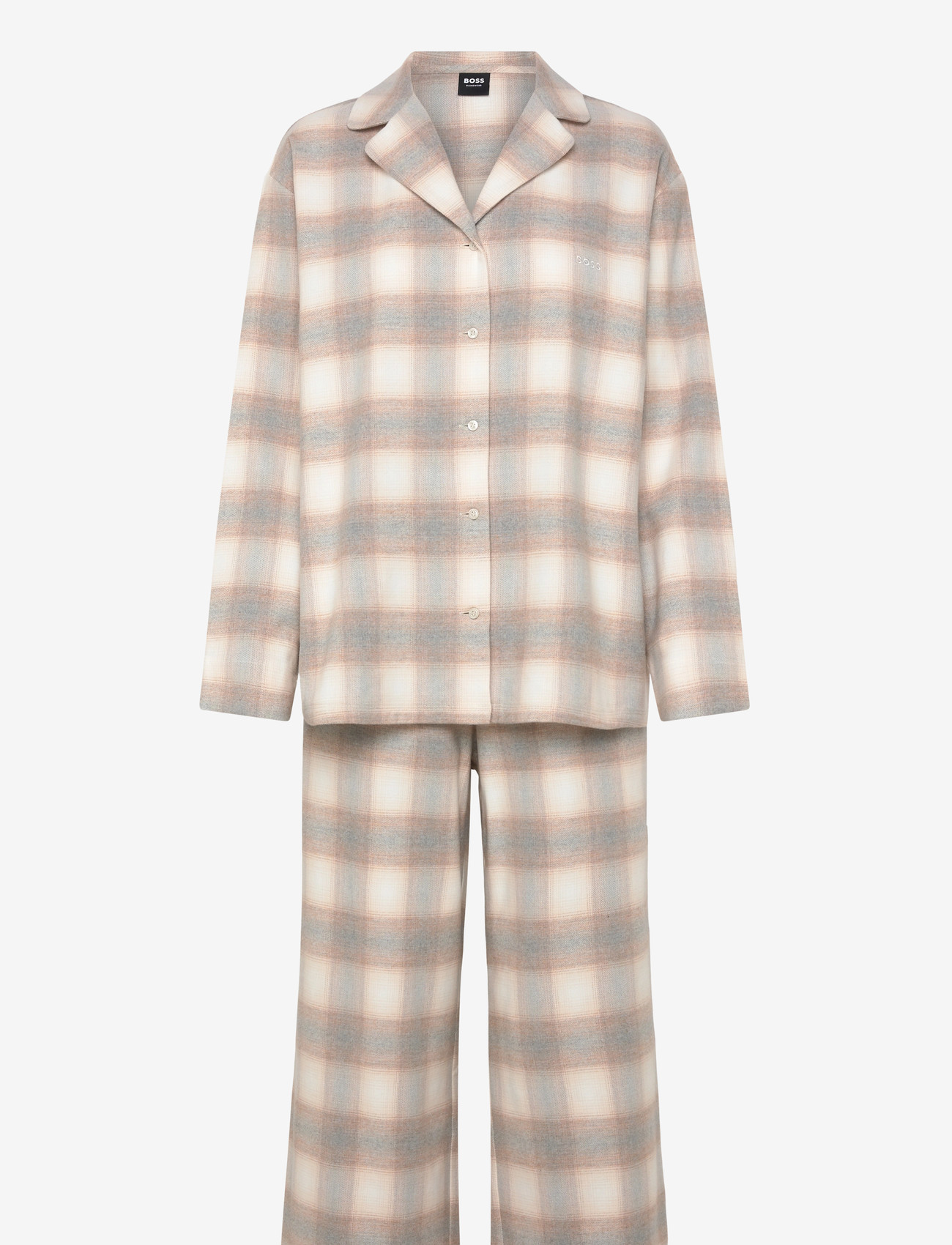 BOSS - Winter White Pyjama - pyjamas - open white - 0