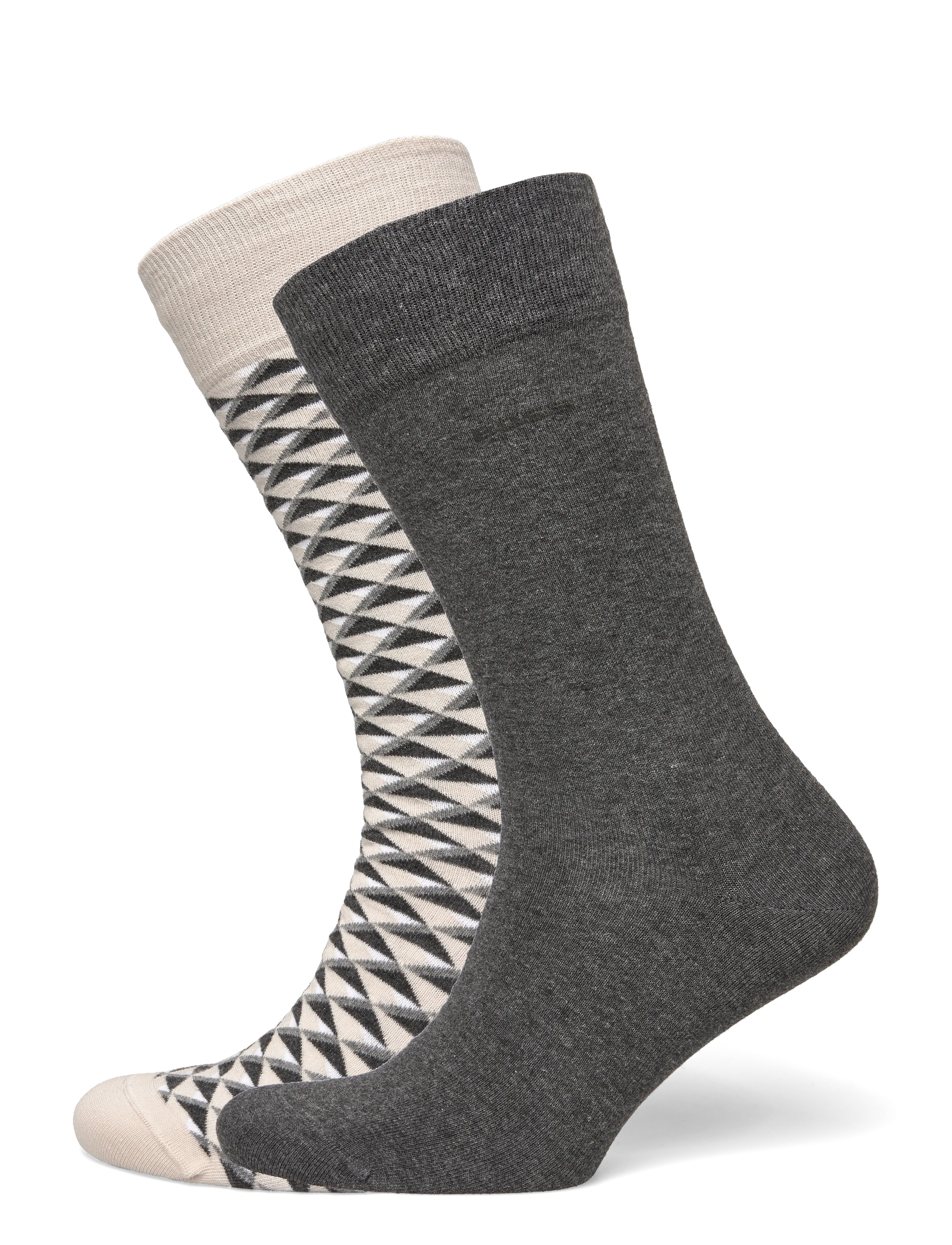 BOSS 2PRS Minipattern CC - Sokid - LIGHT BEIGE / grey