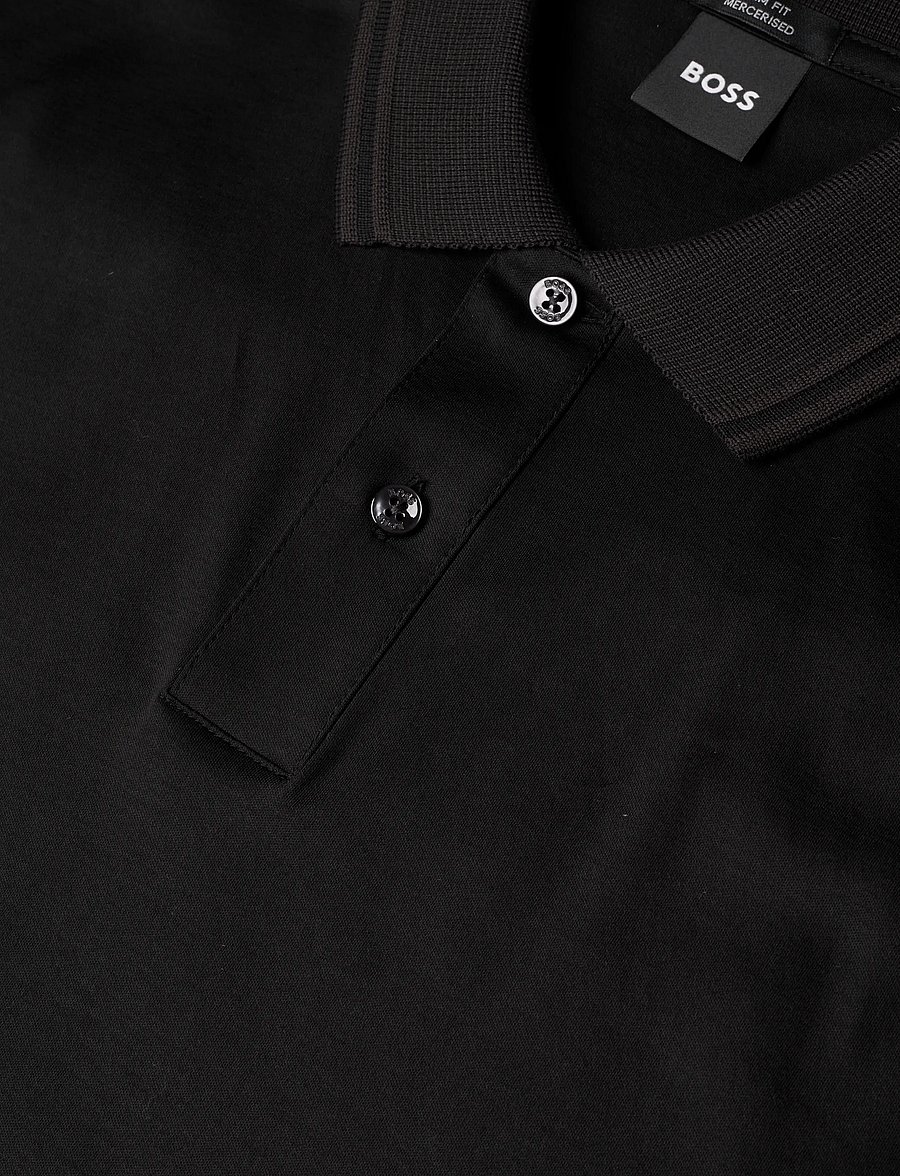 BOSS - H-Phillipson 238 - stutterma pólóbolir - black - 5