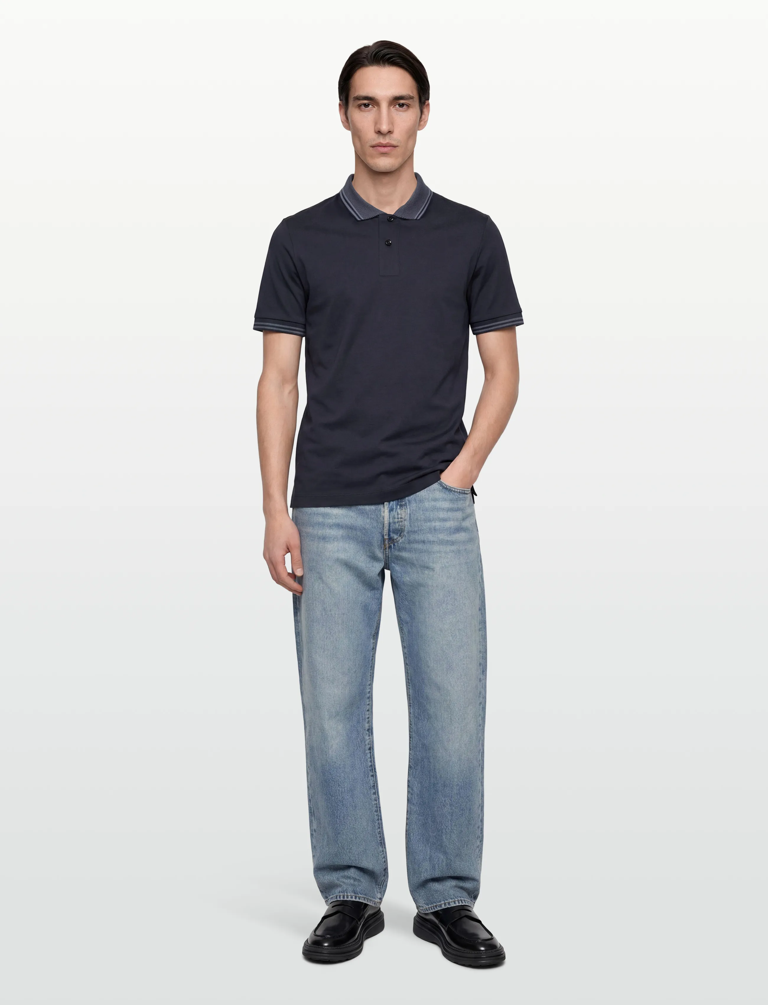 BOSS H-Phillipson 238 - Pikeepaidat - DARK BLUE / navy