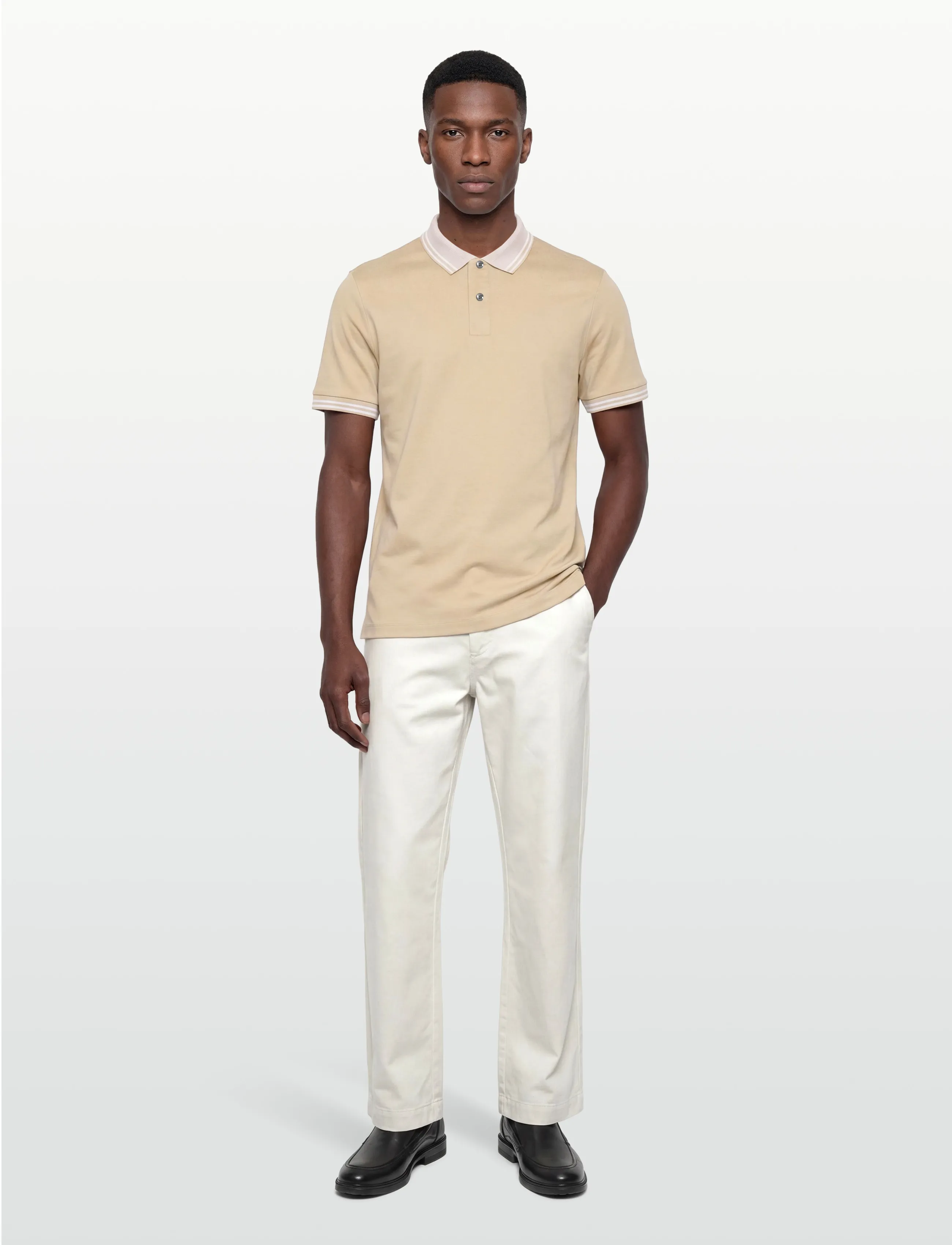 BOSS H-Phillipson 238 - Pikéer - OPEN BEIGE / beige