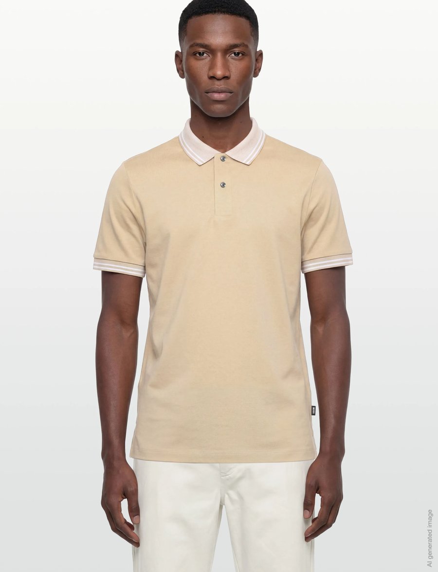 BOSS - H-Phillipson 238 - kurzärmelig - open beige - 3